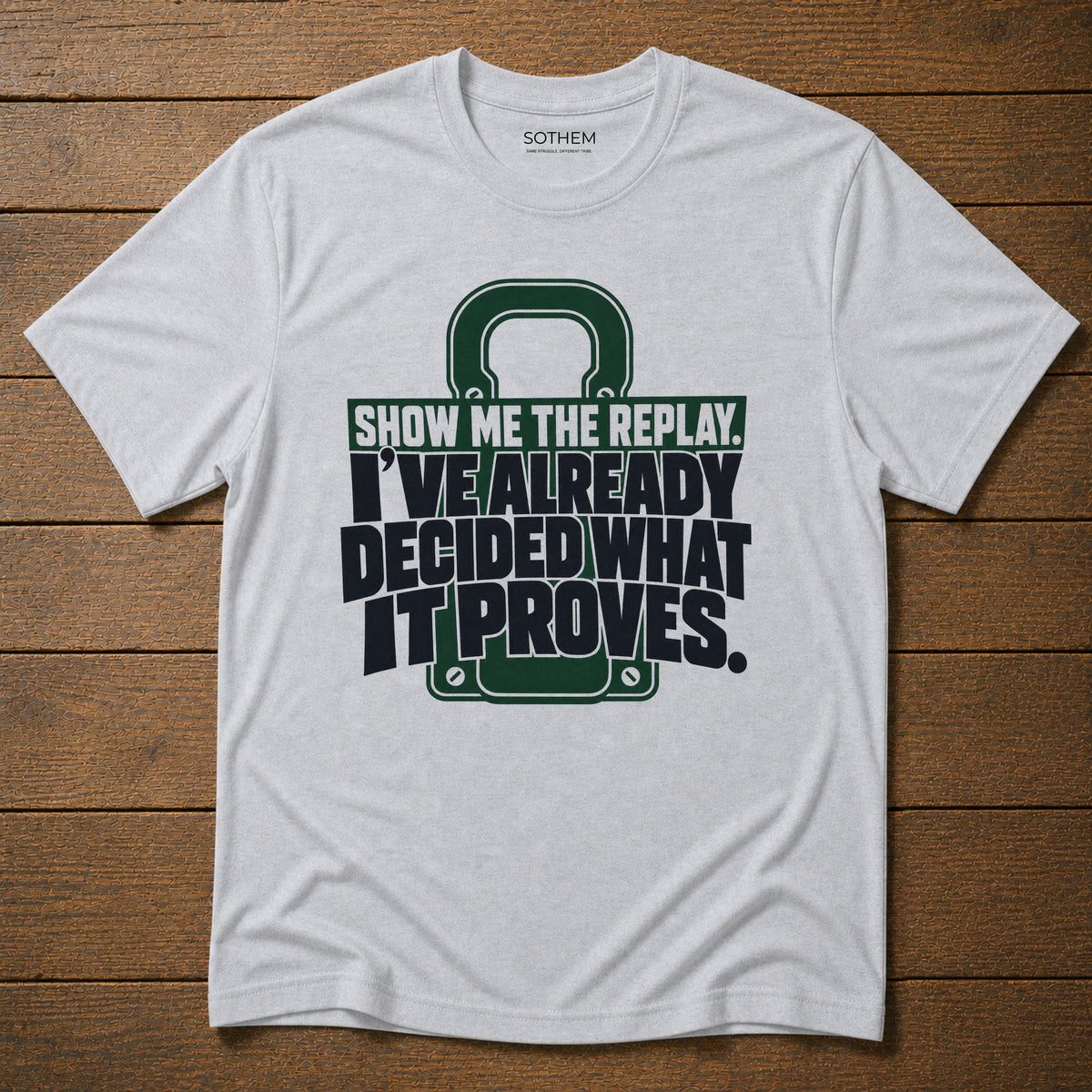 Show Me the Replay Footy Tee