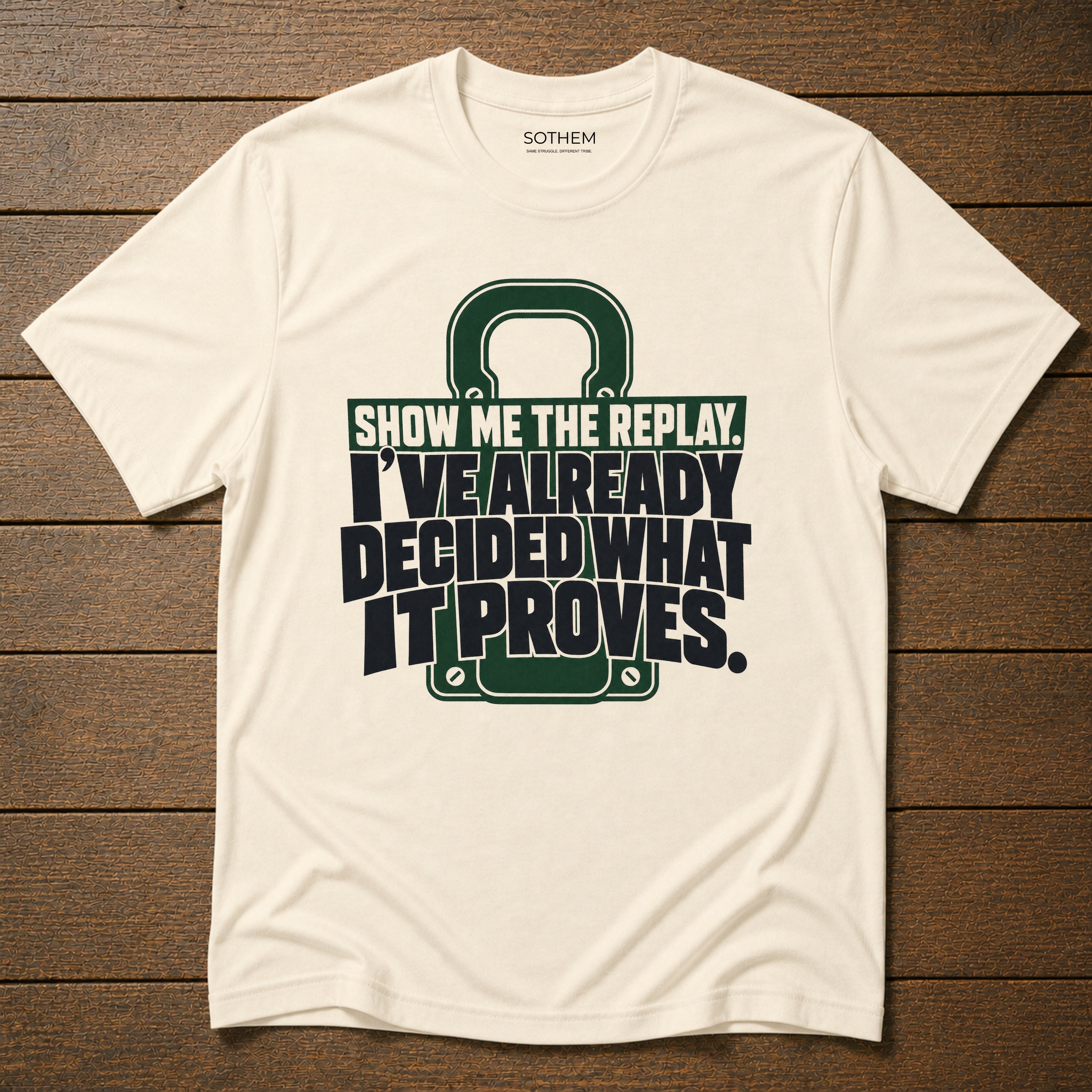 Show Me the Replay Footy Tee
