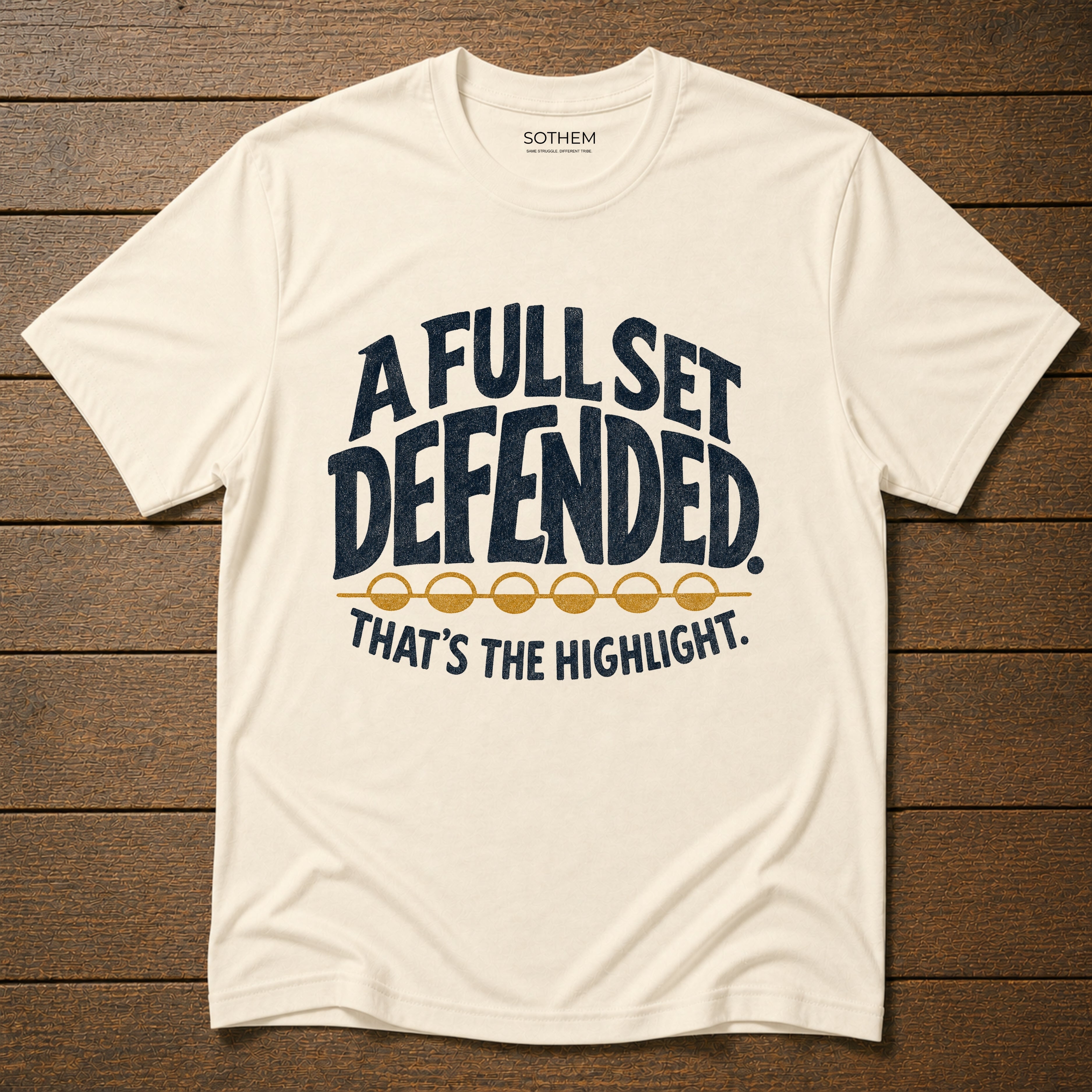A Full Set Defended League Tee