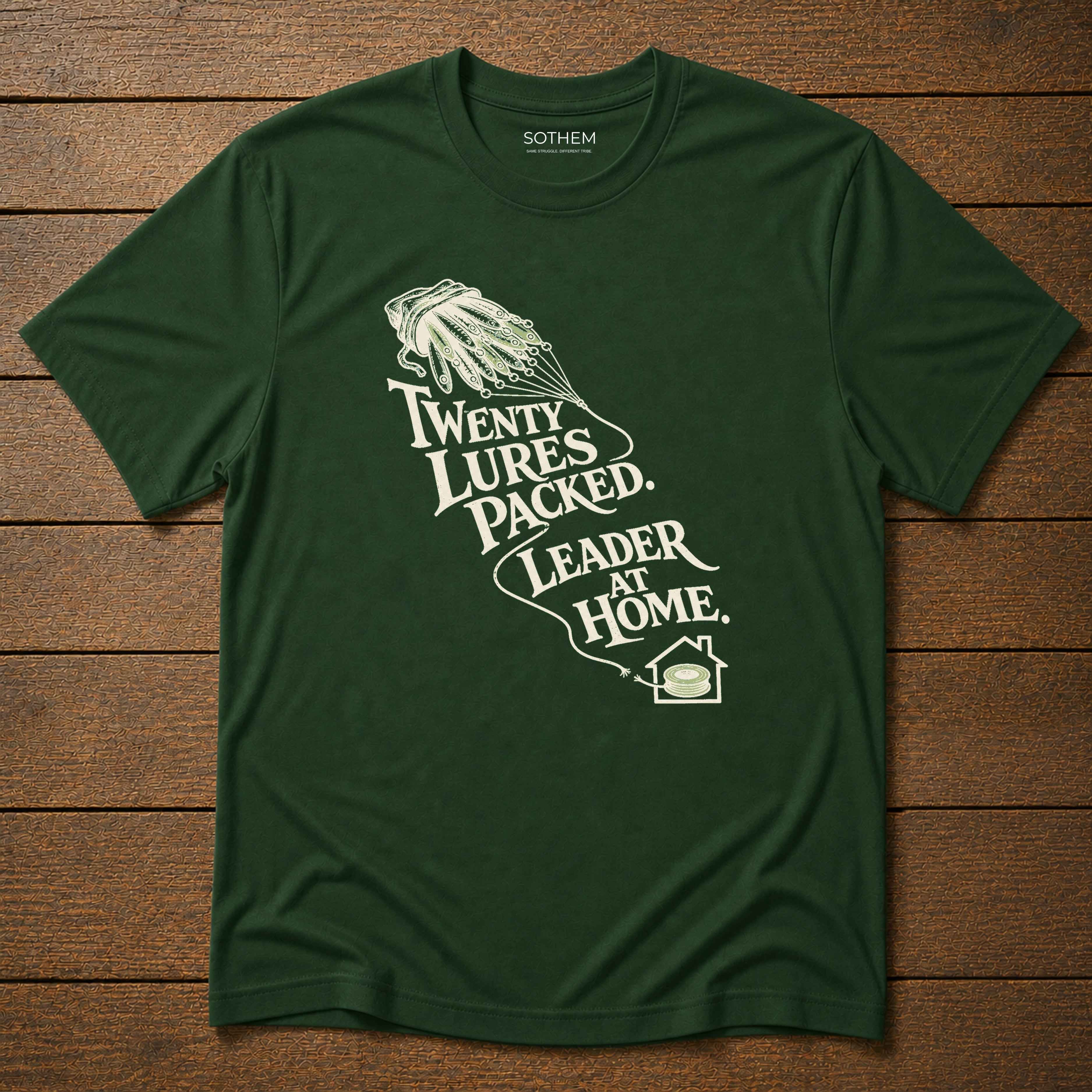 Leader at Home Fishing Tee