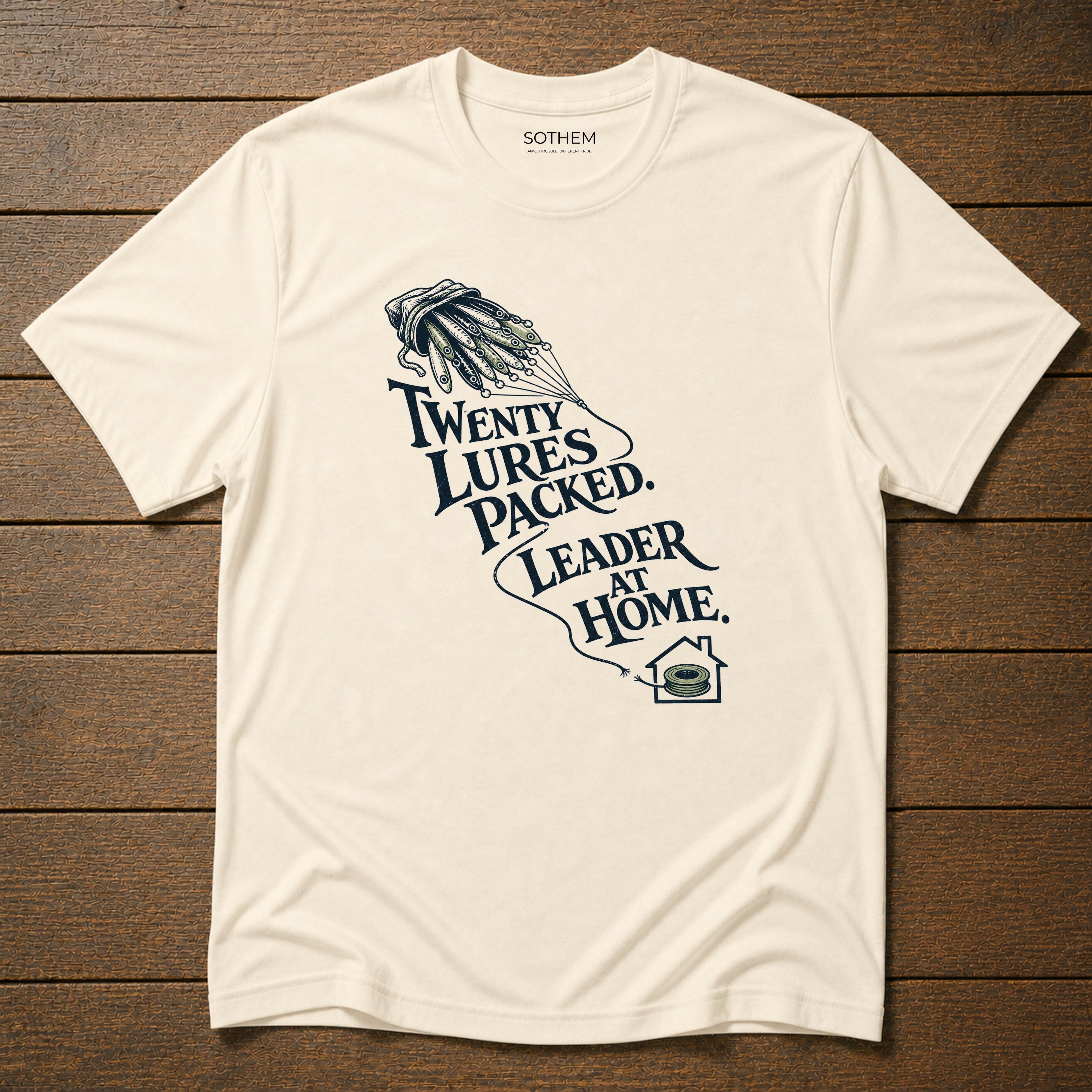 Leader at Home Fishing Tee