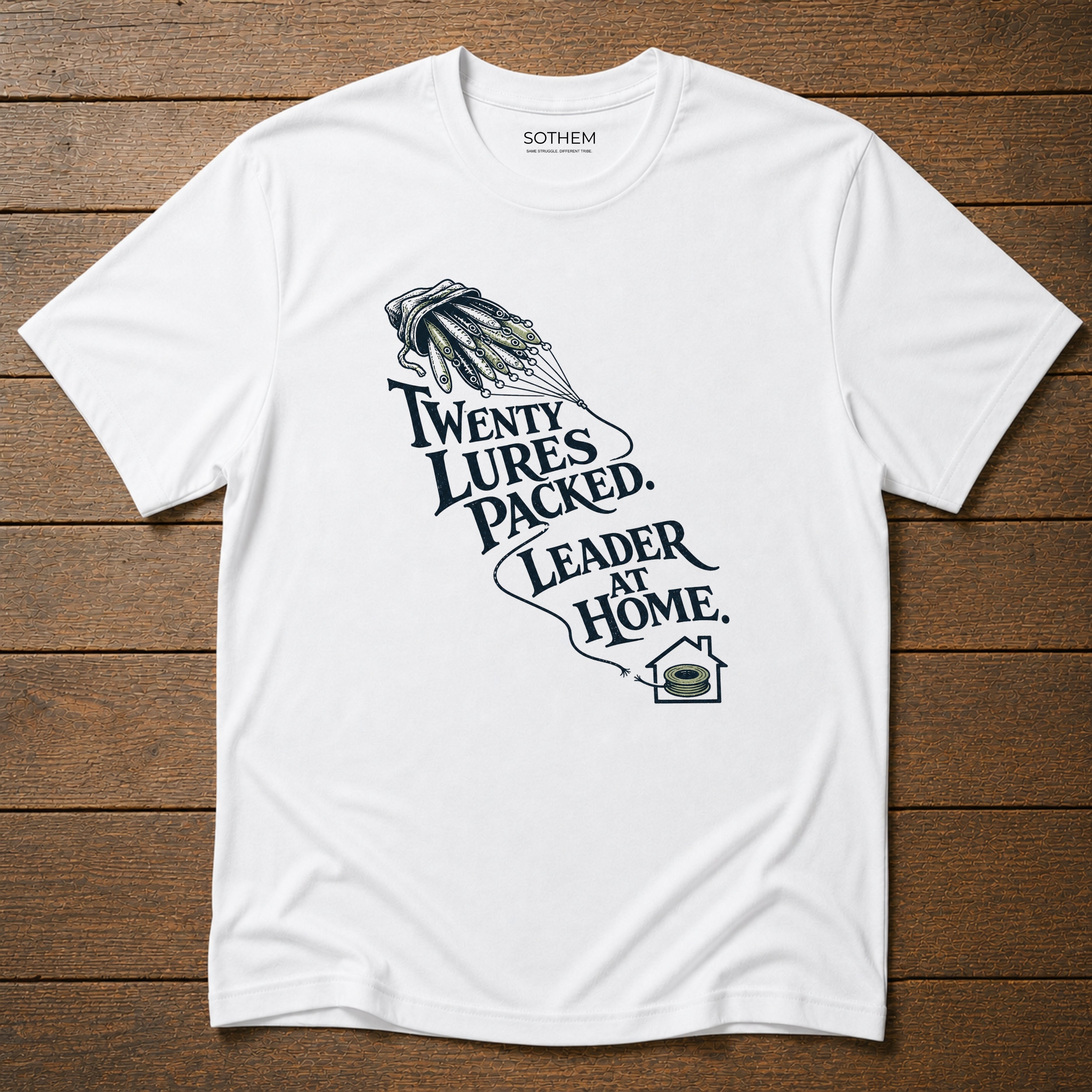 Leader at Home Fishing Tee