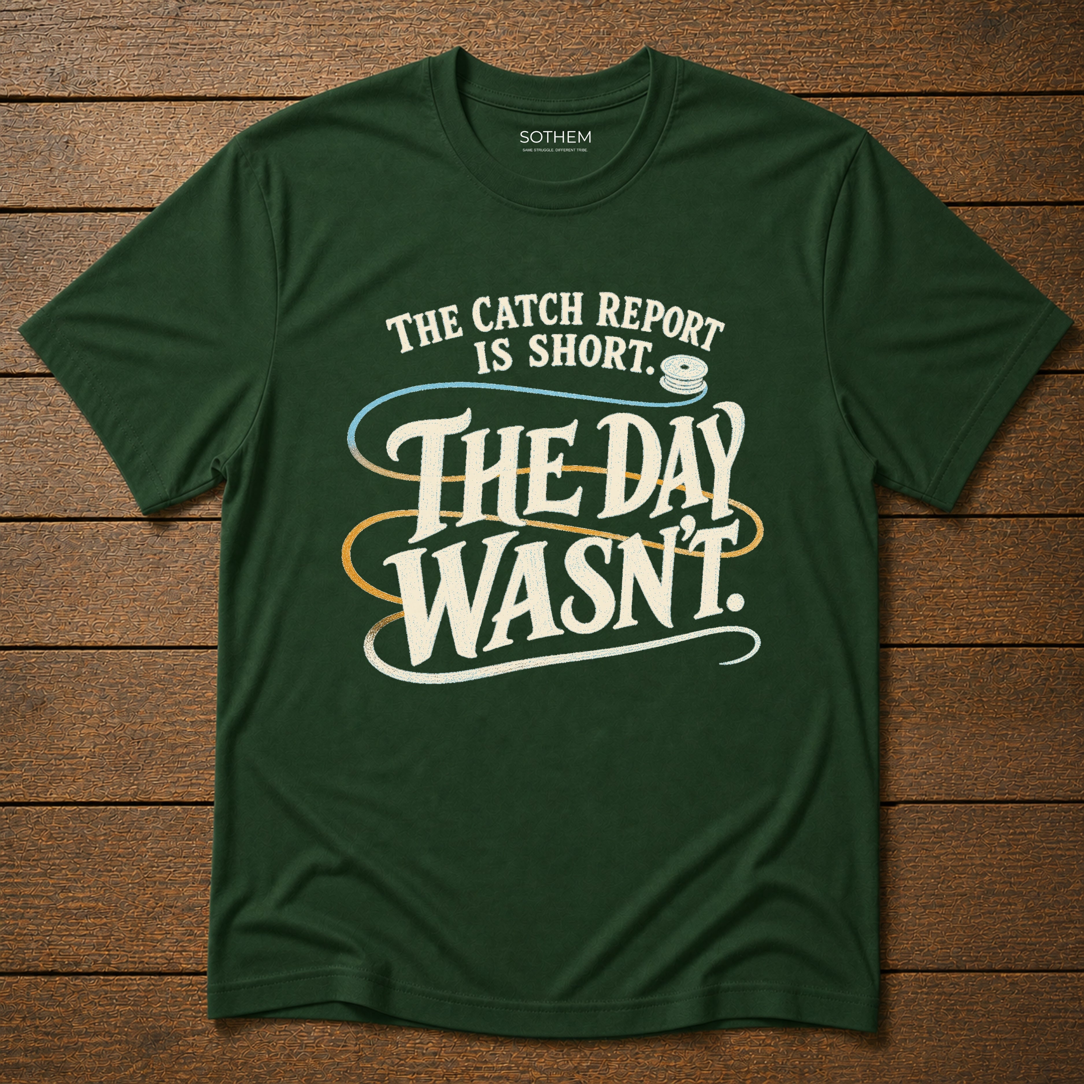 Short Catch Report Fishing Tee