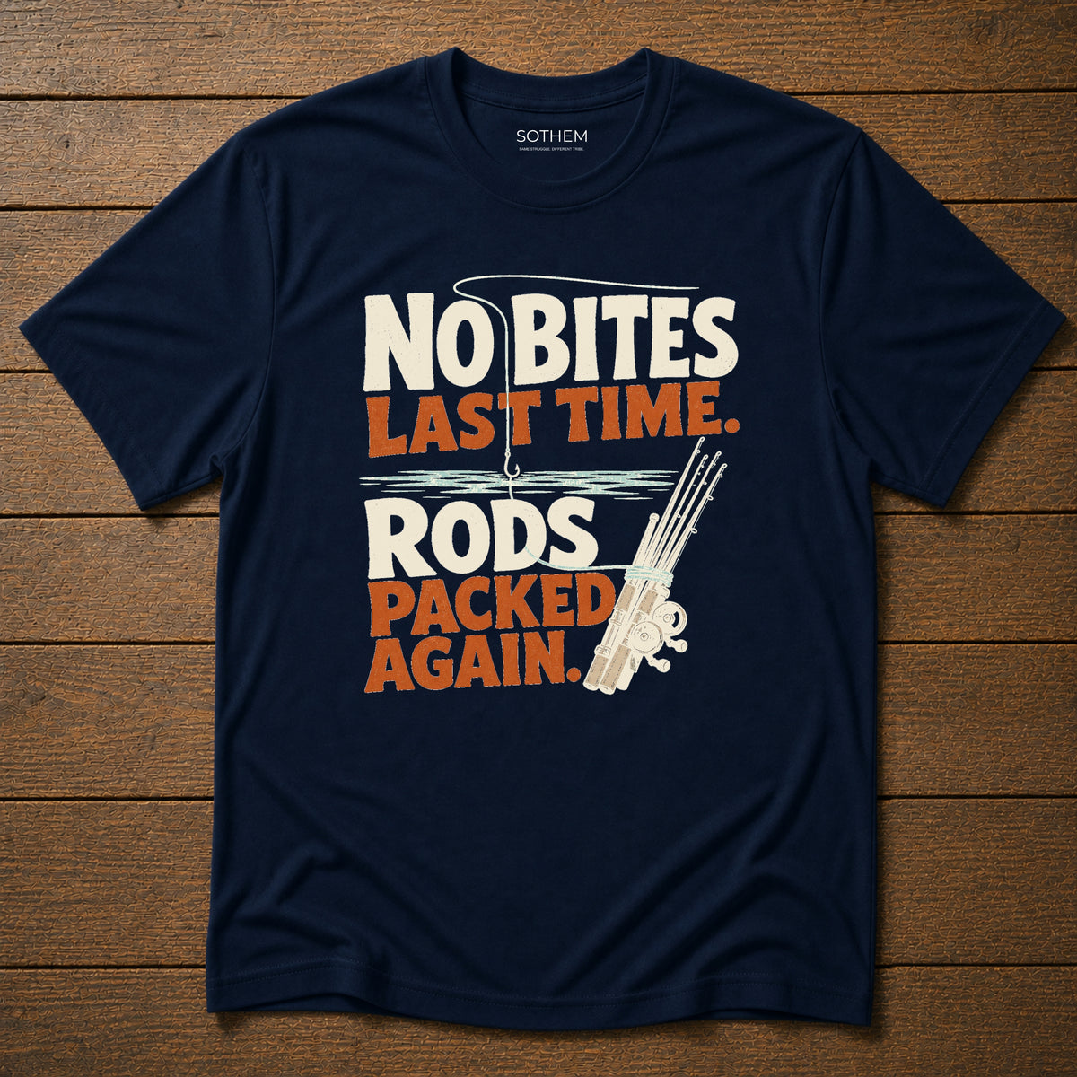 Rods Packed Again Fishing Tee