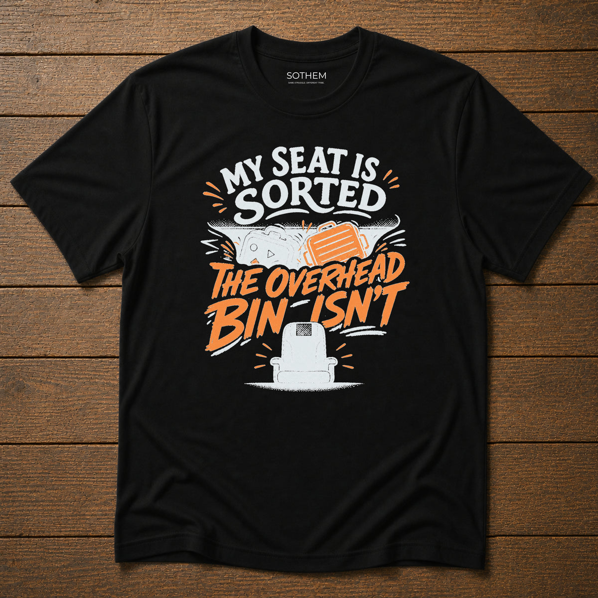 Overhead Bin Anxiety Airport Tee