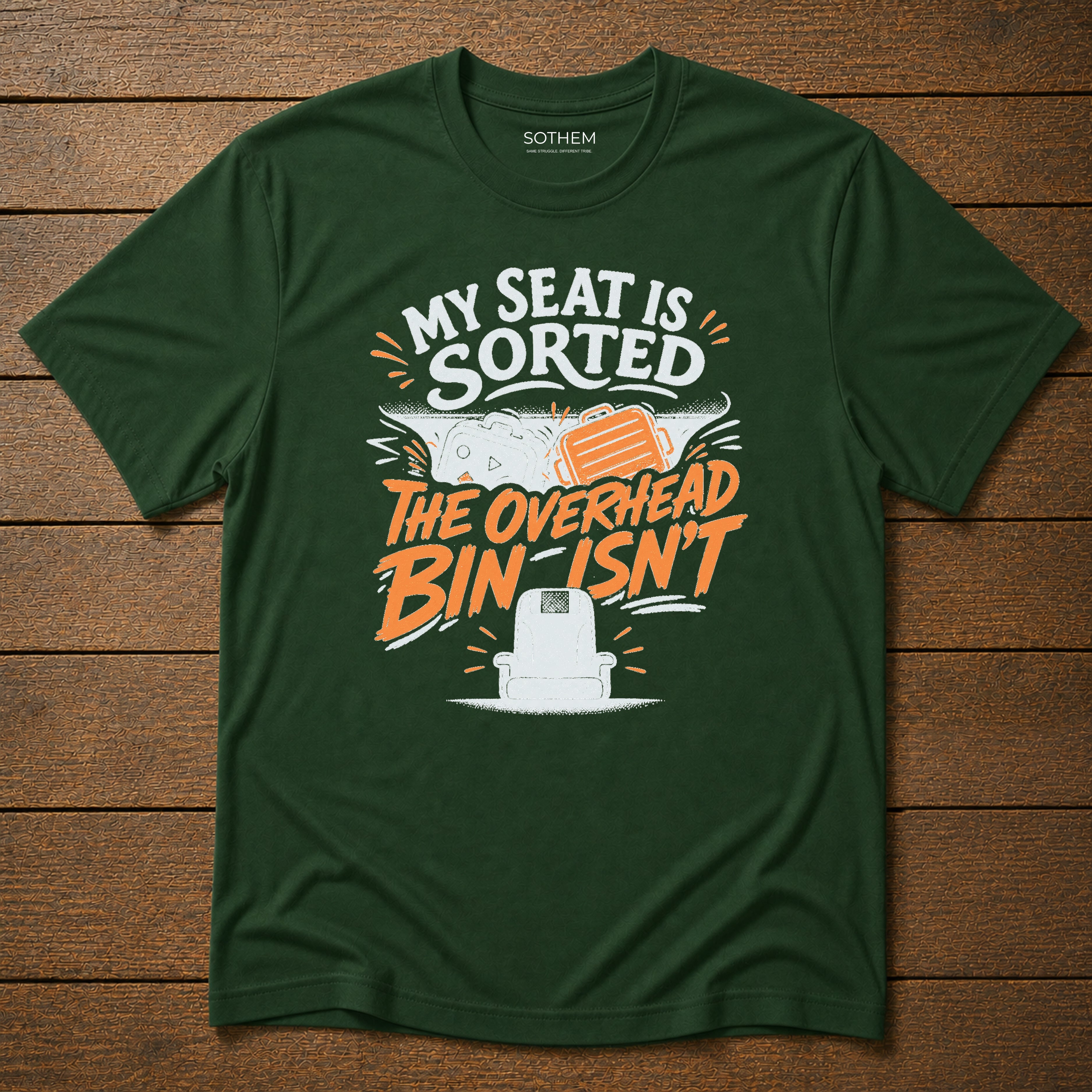 Overhead Bin Anxiety Airport Tee