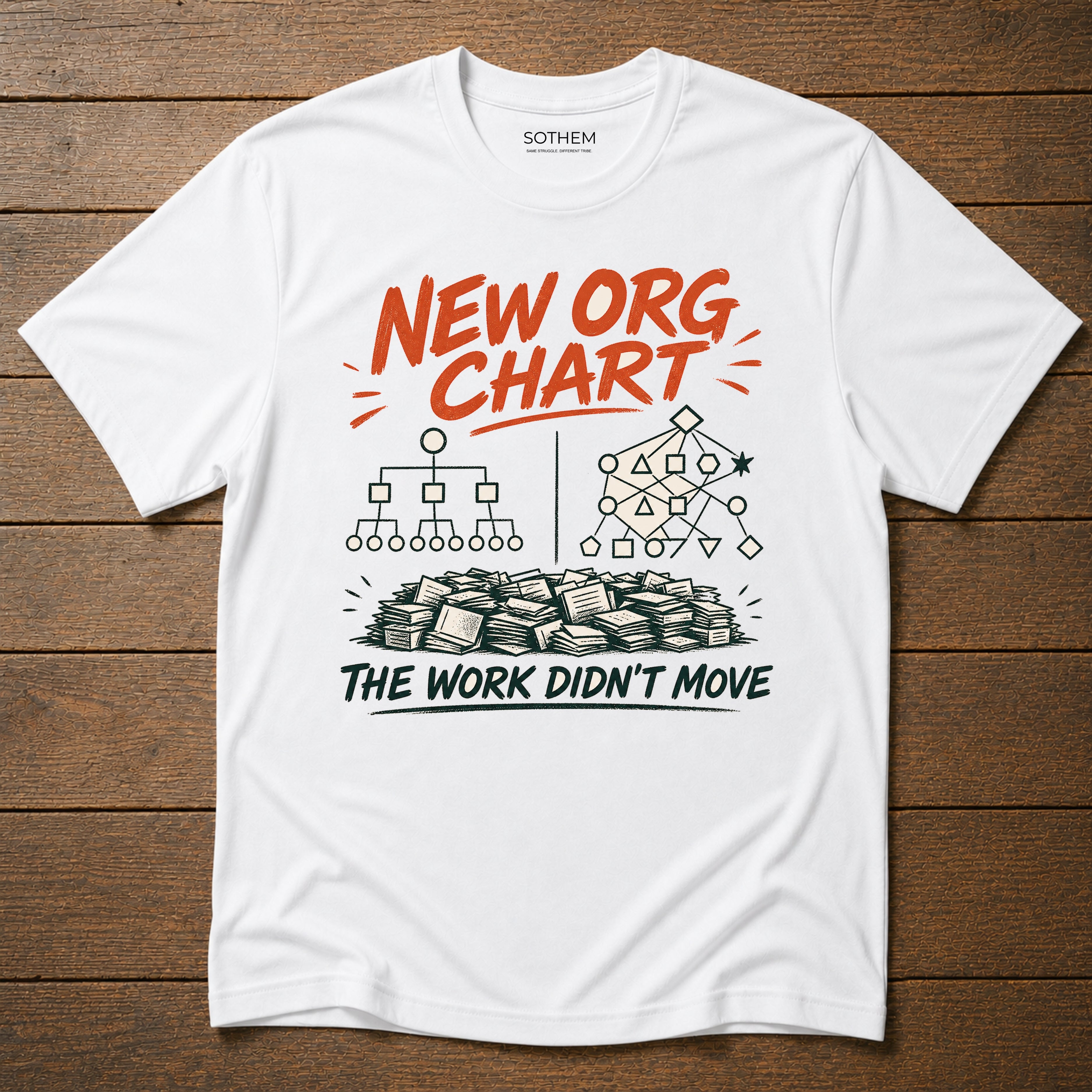 Org Chart Workplace Tee