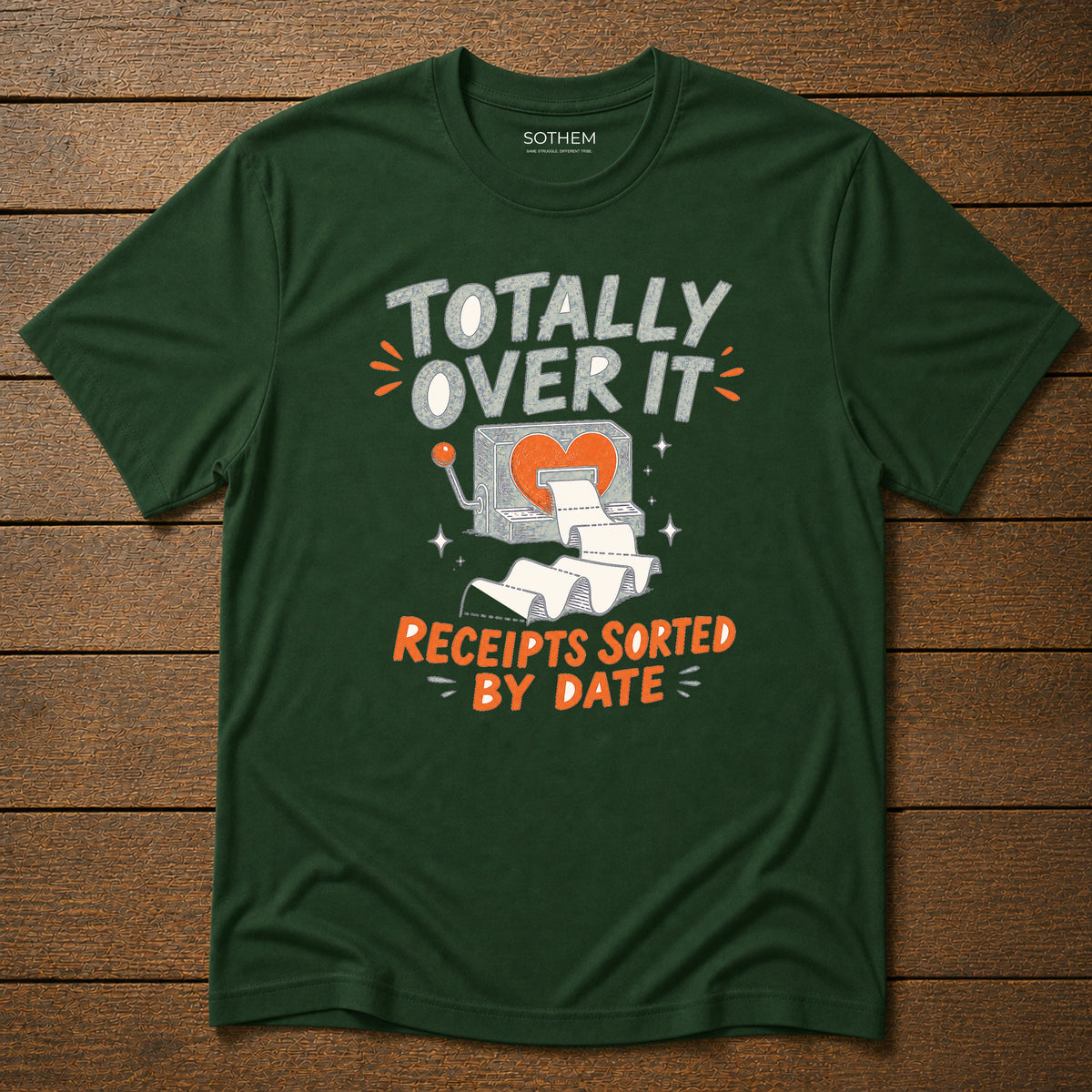 Receipts Sorted by Date Dating Tee