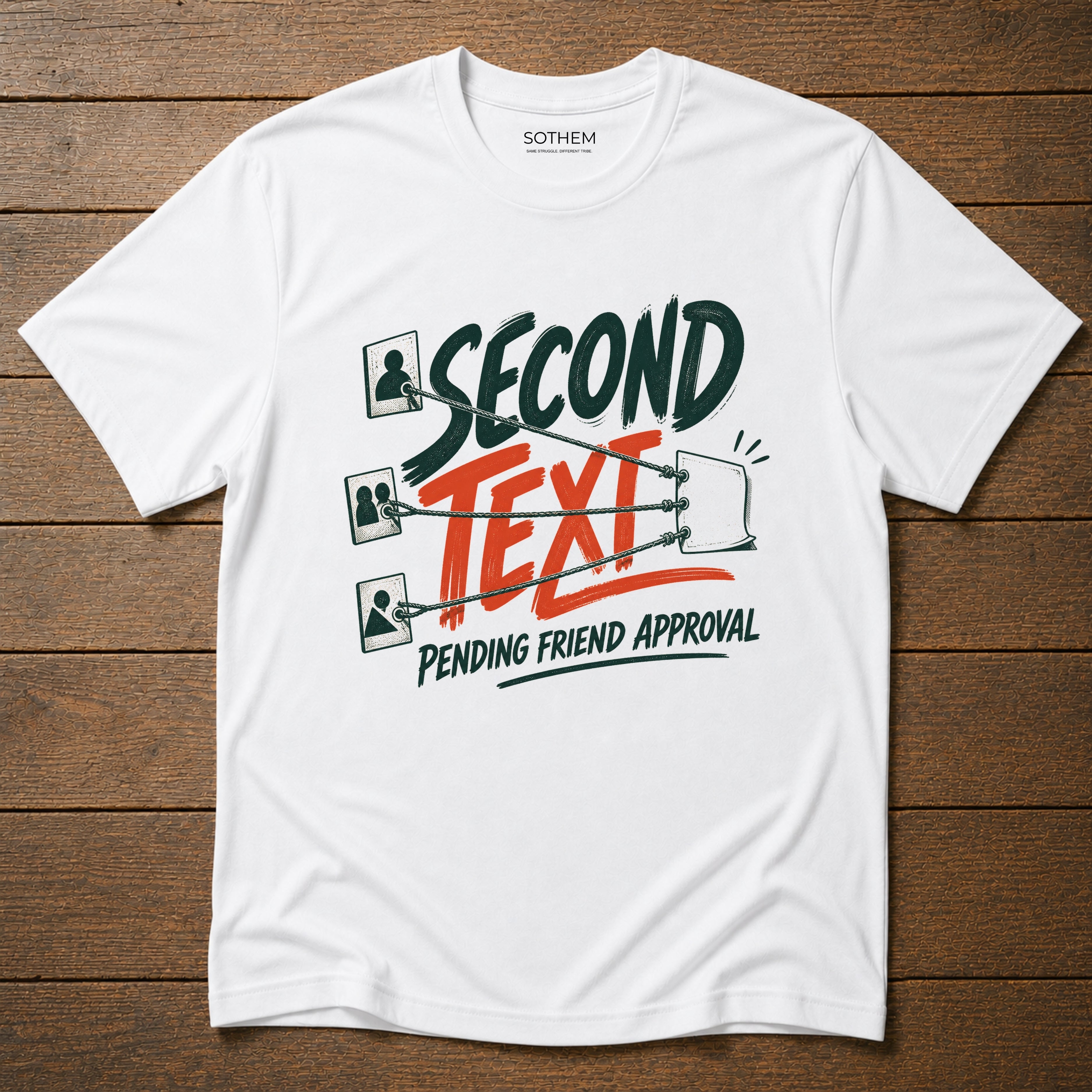 Second Text Friend Approval Dating Tee