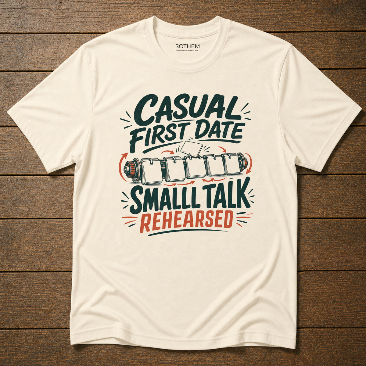 Casual First Date Small Talk Rehearsed Dating Tee
