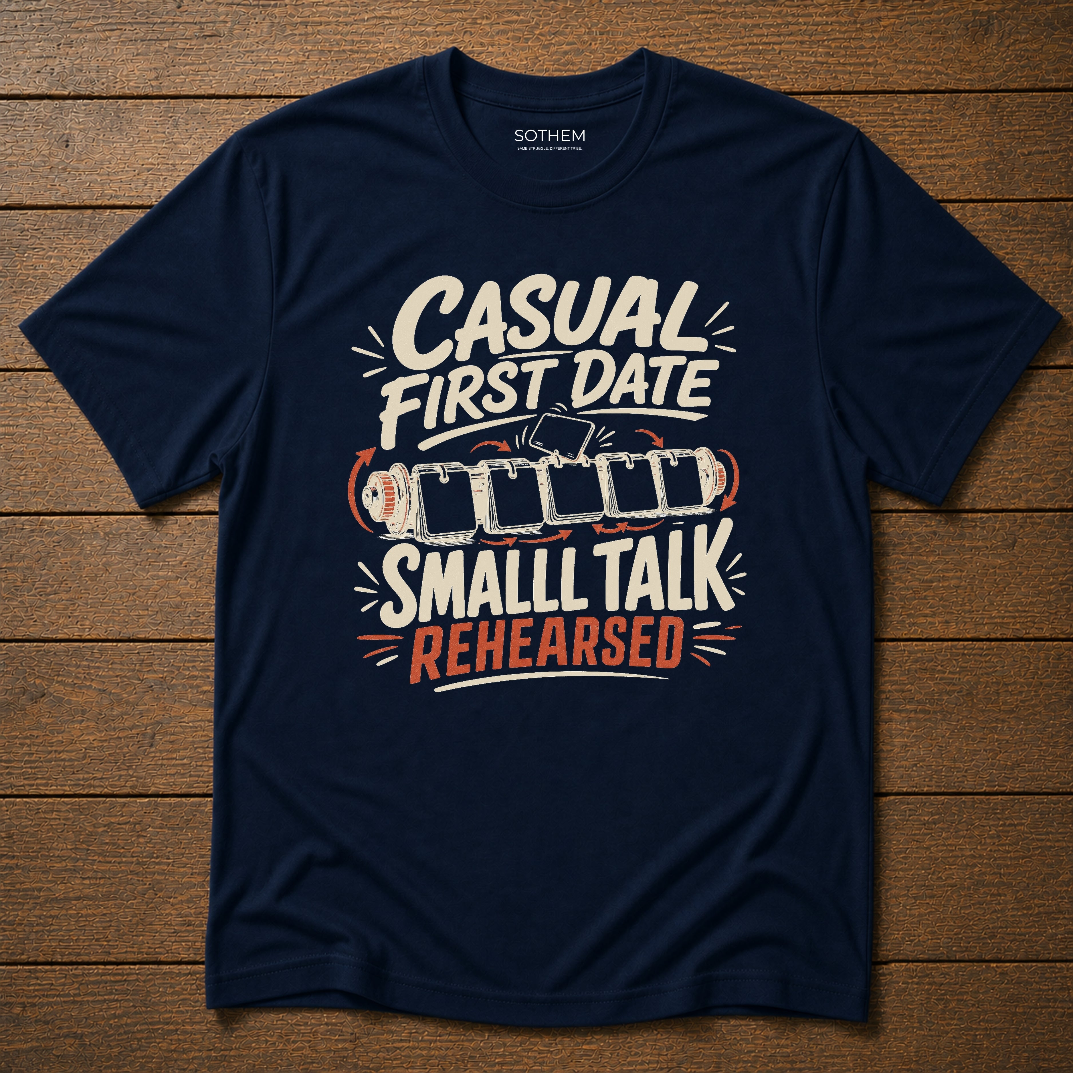 Casual First Date Small Talk Rehearsed Dating Tee