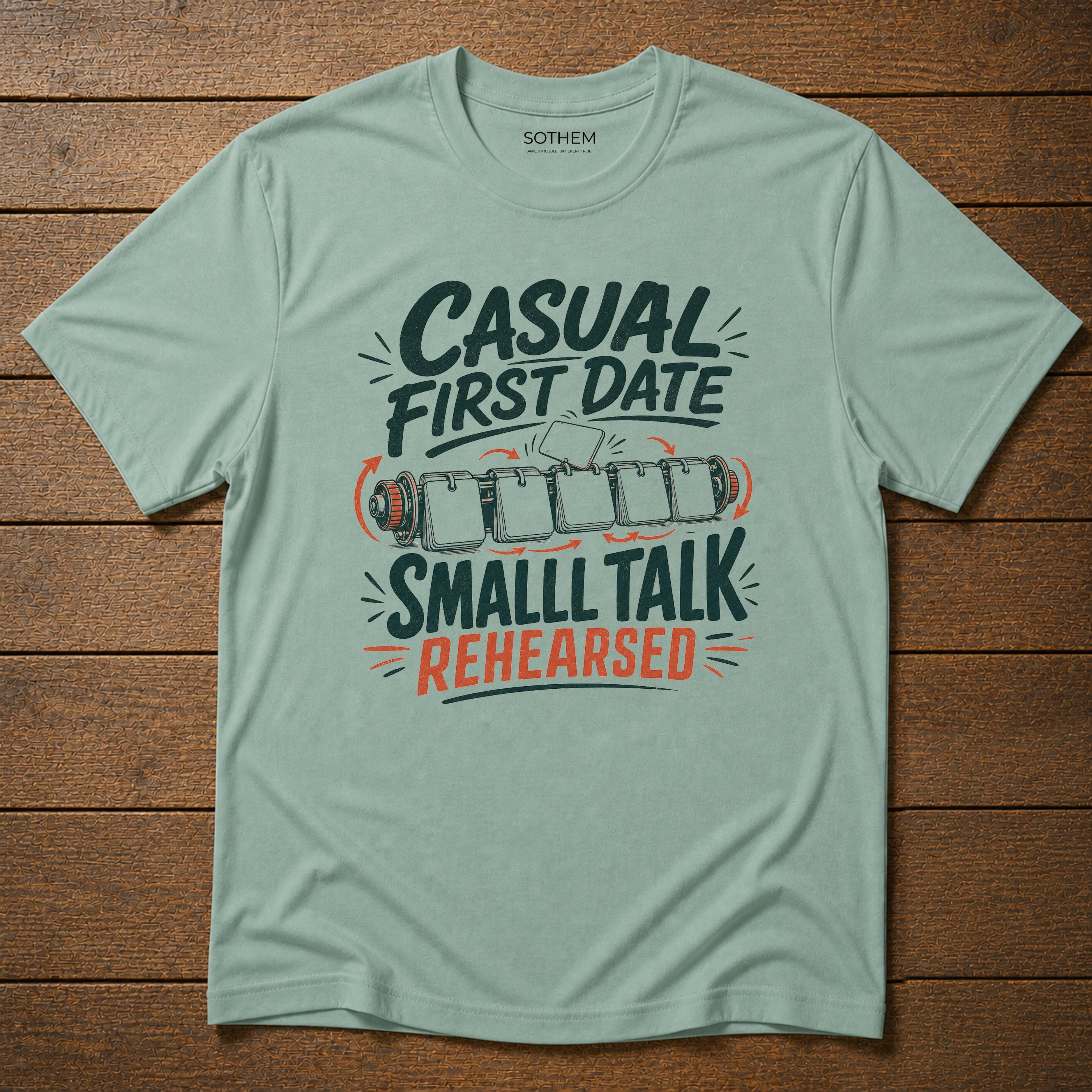 Casual First Date Small Talk Rehearsed Dating Tee