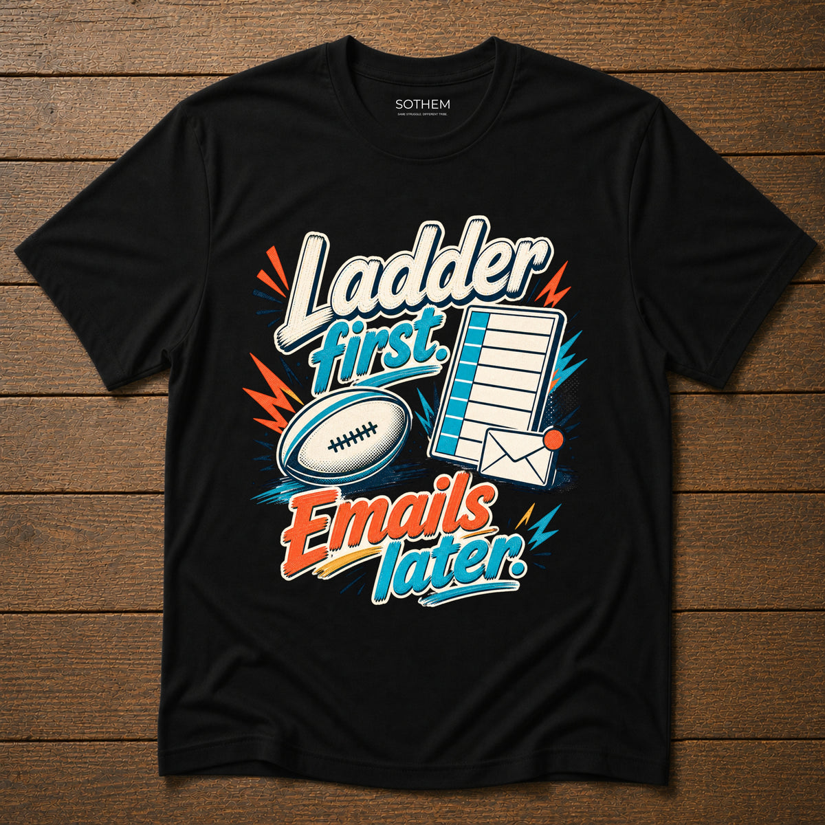 Emails Later Tee