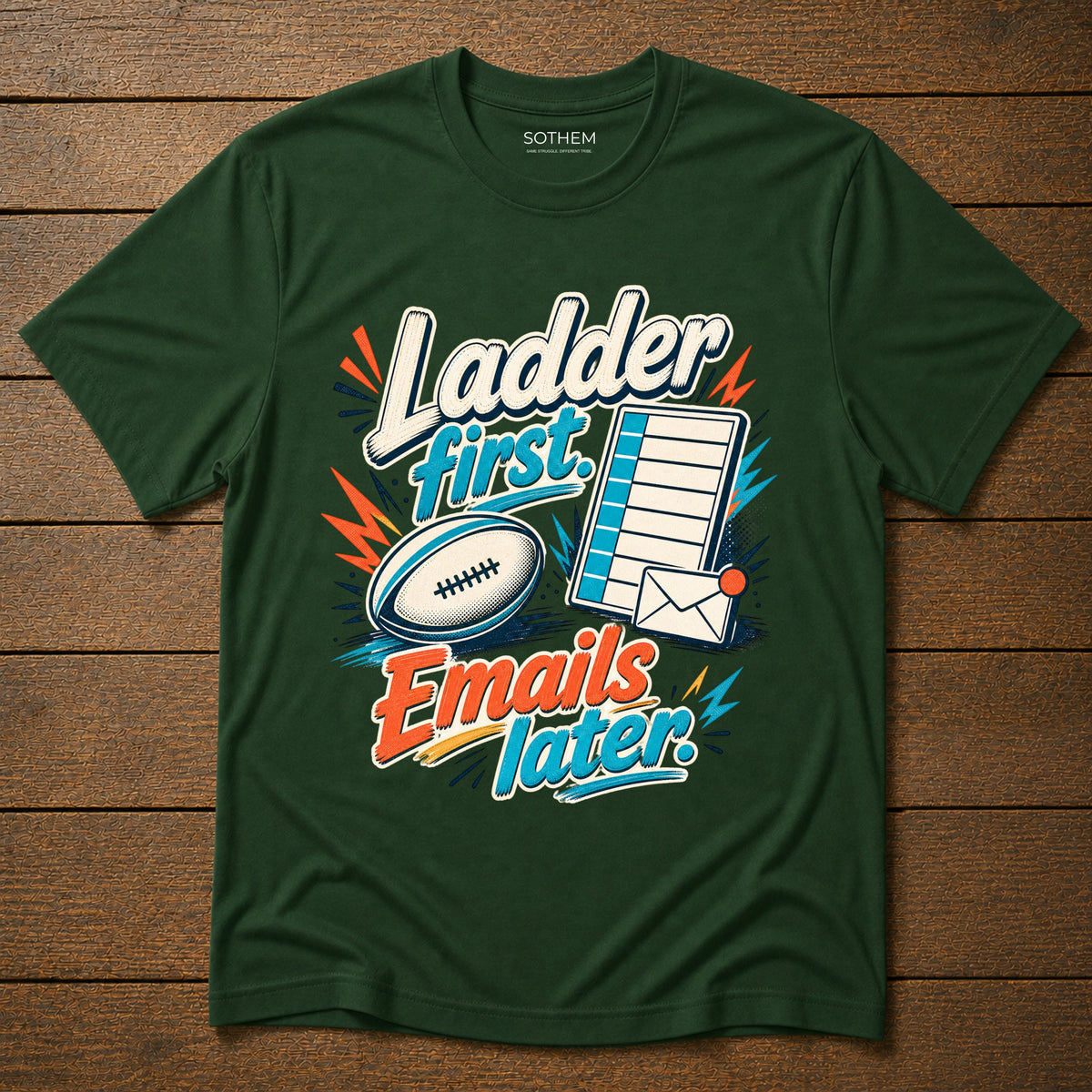 Emails Later Tee