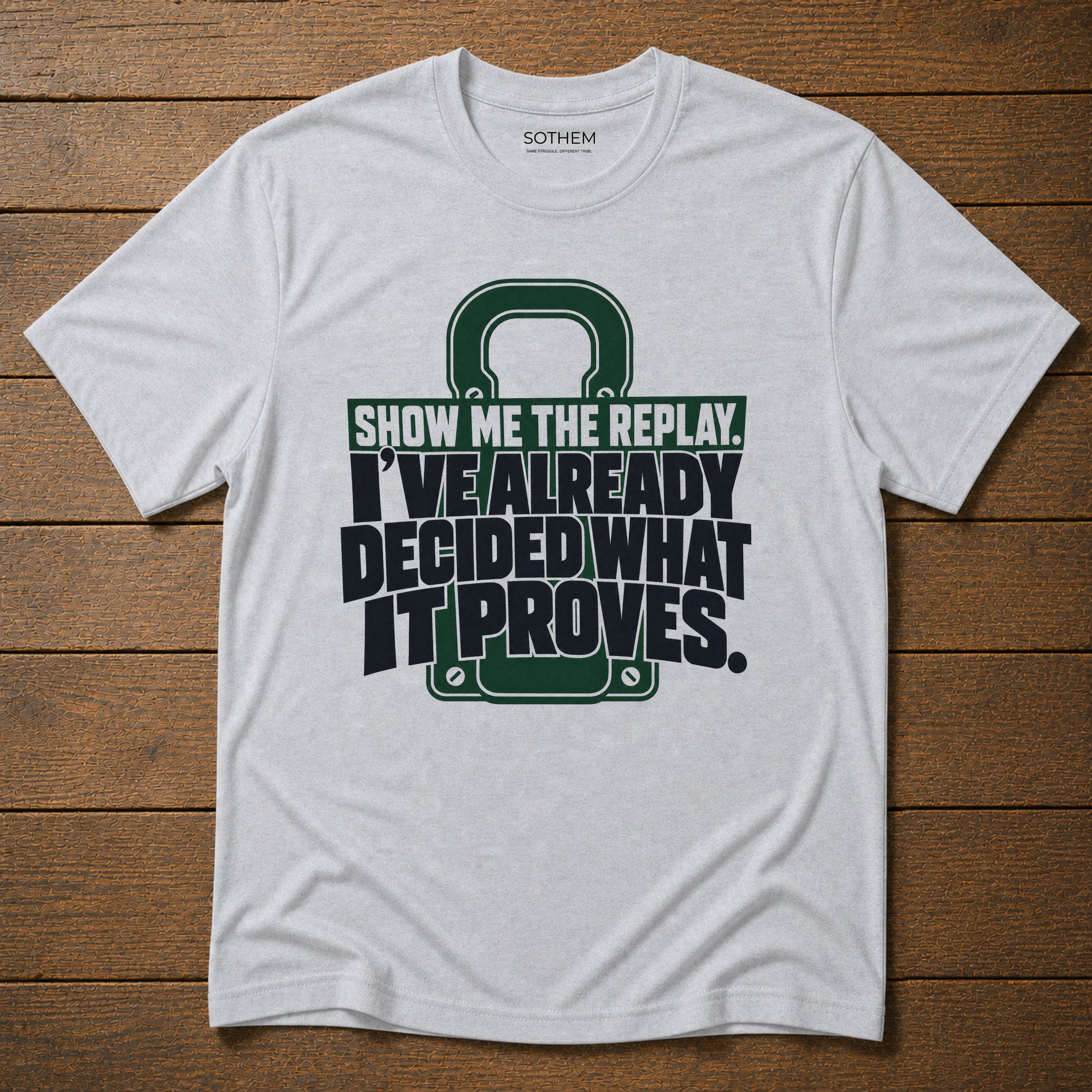 Show Me the Replay Footy Tee