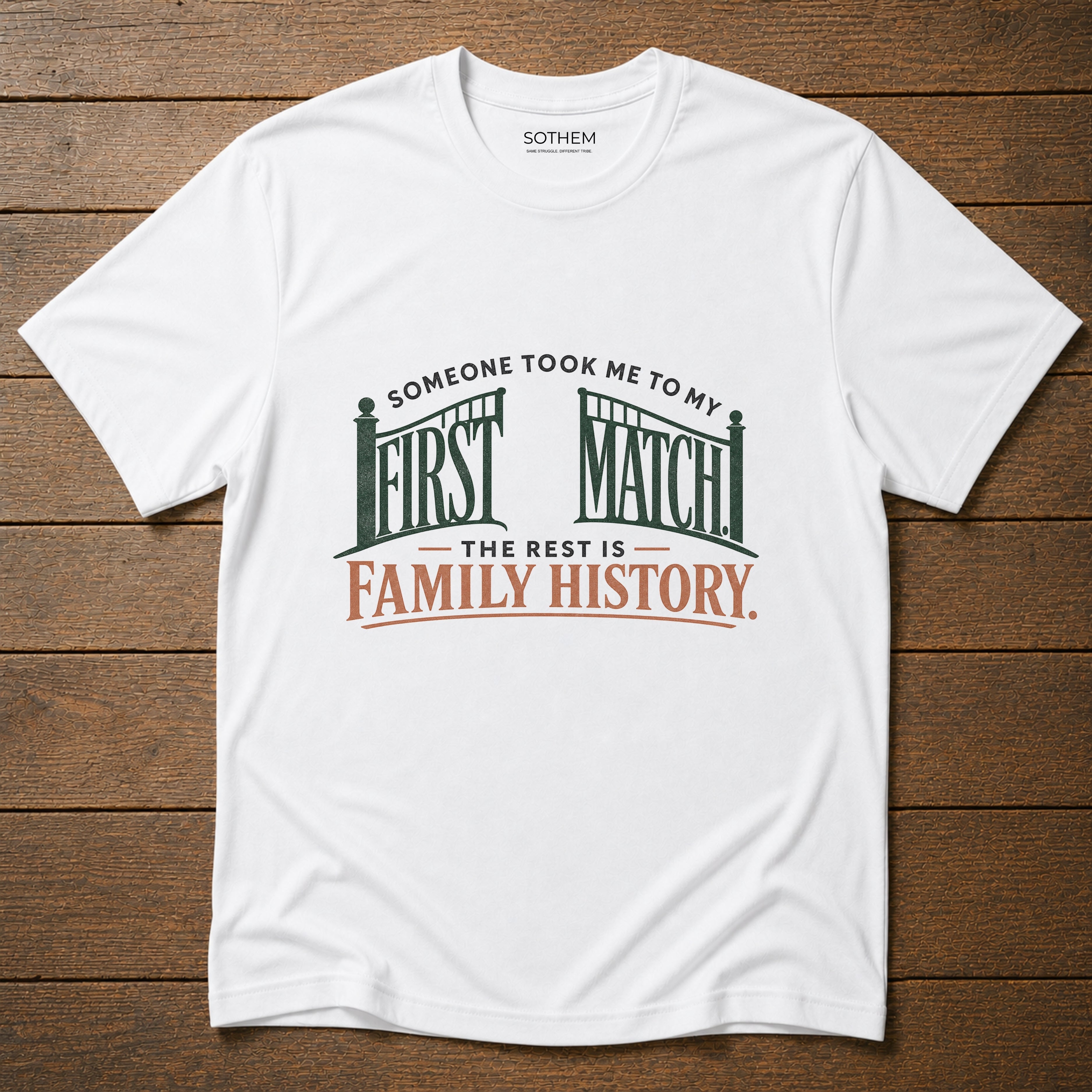 The Rest Is Family History Footy Tee