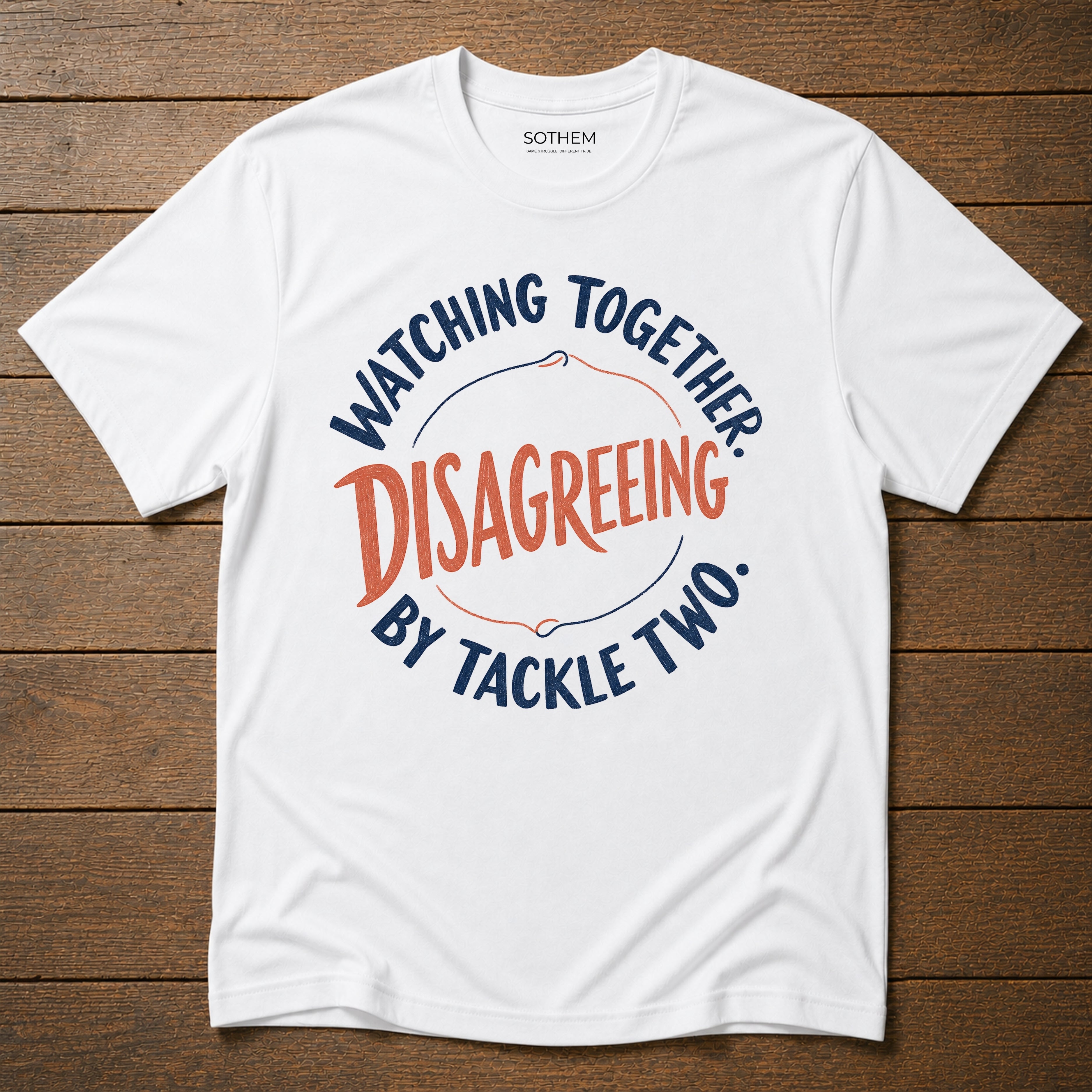 Disagreeing by Tackle Two League Tee