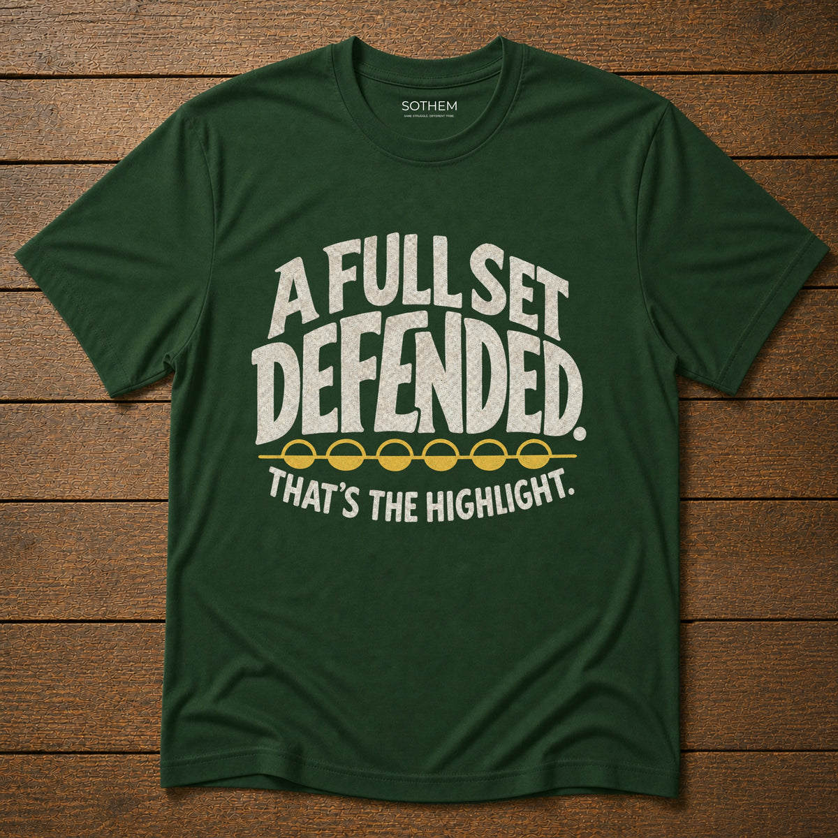 A Full Set Defended League Tee