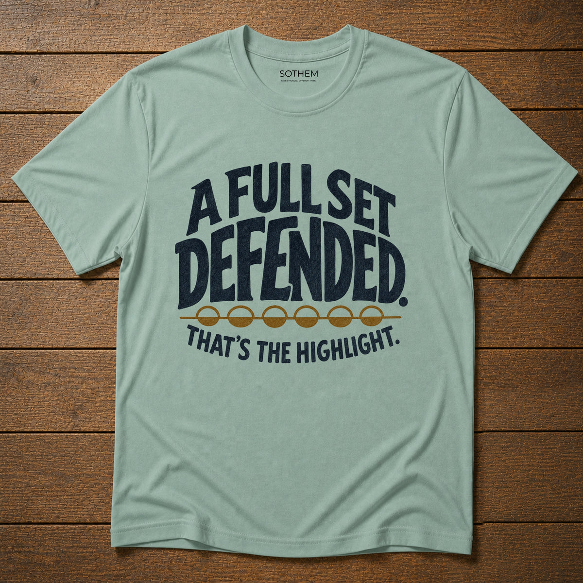 A Full Set Defended League Tee