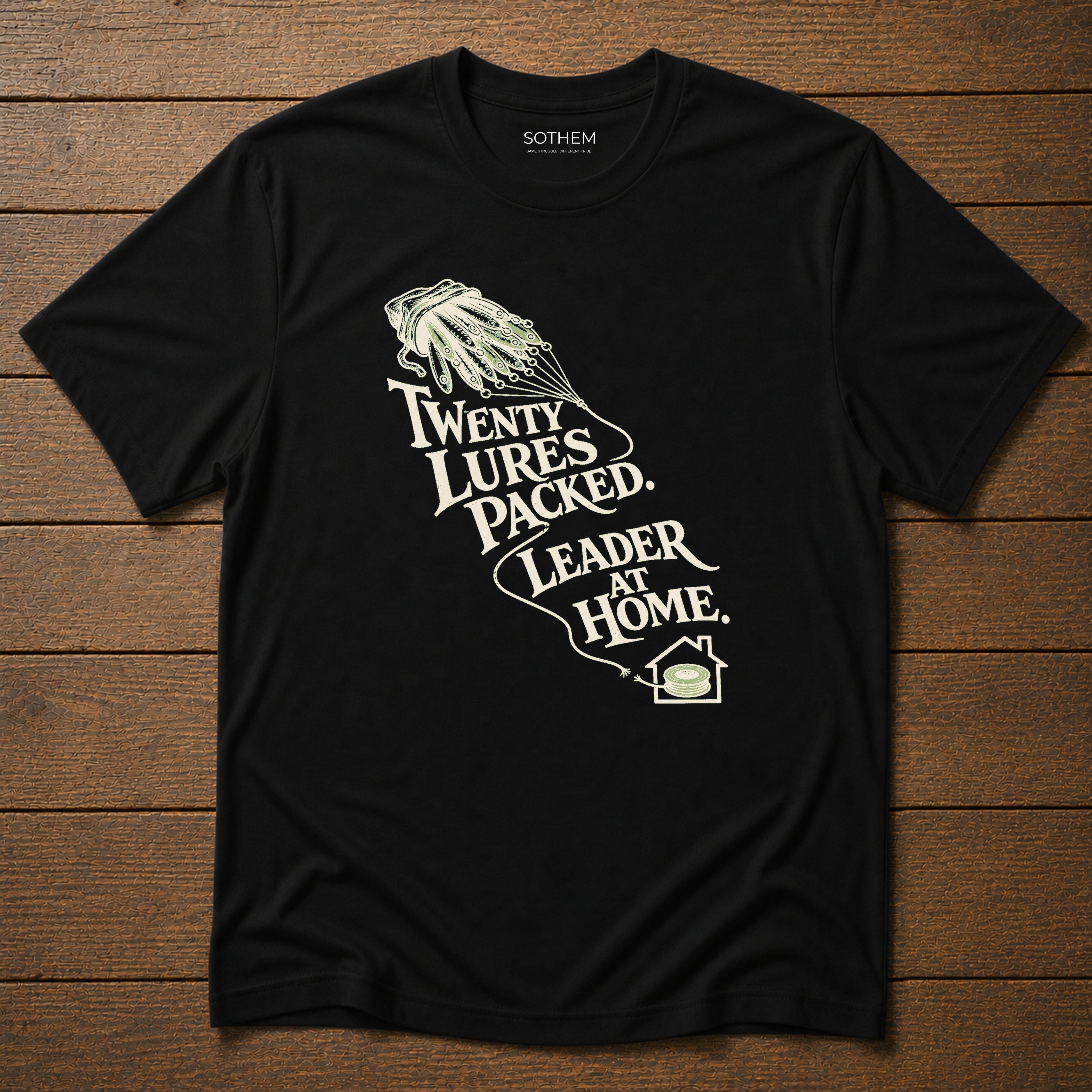 Leader at Home Fishing Tee
