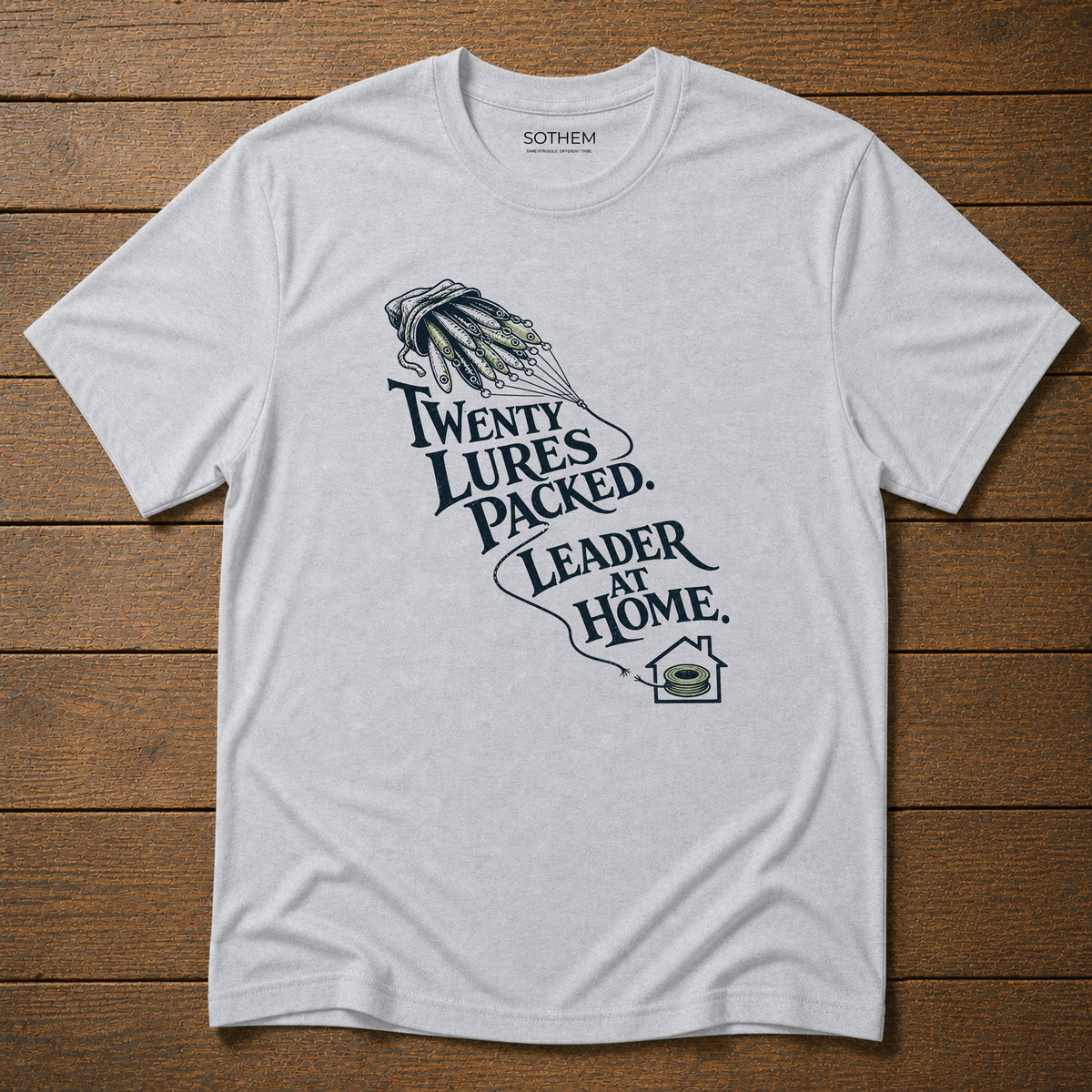Leader at Home Fishing Tee