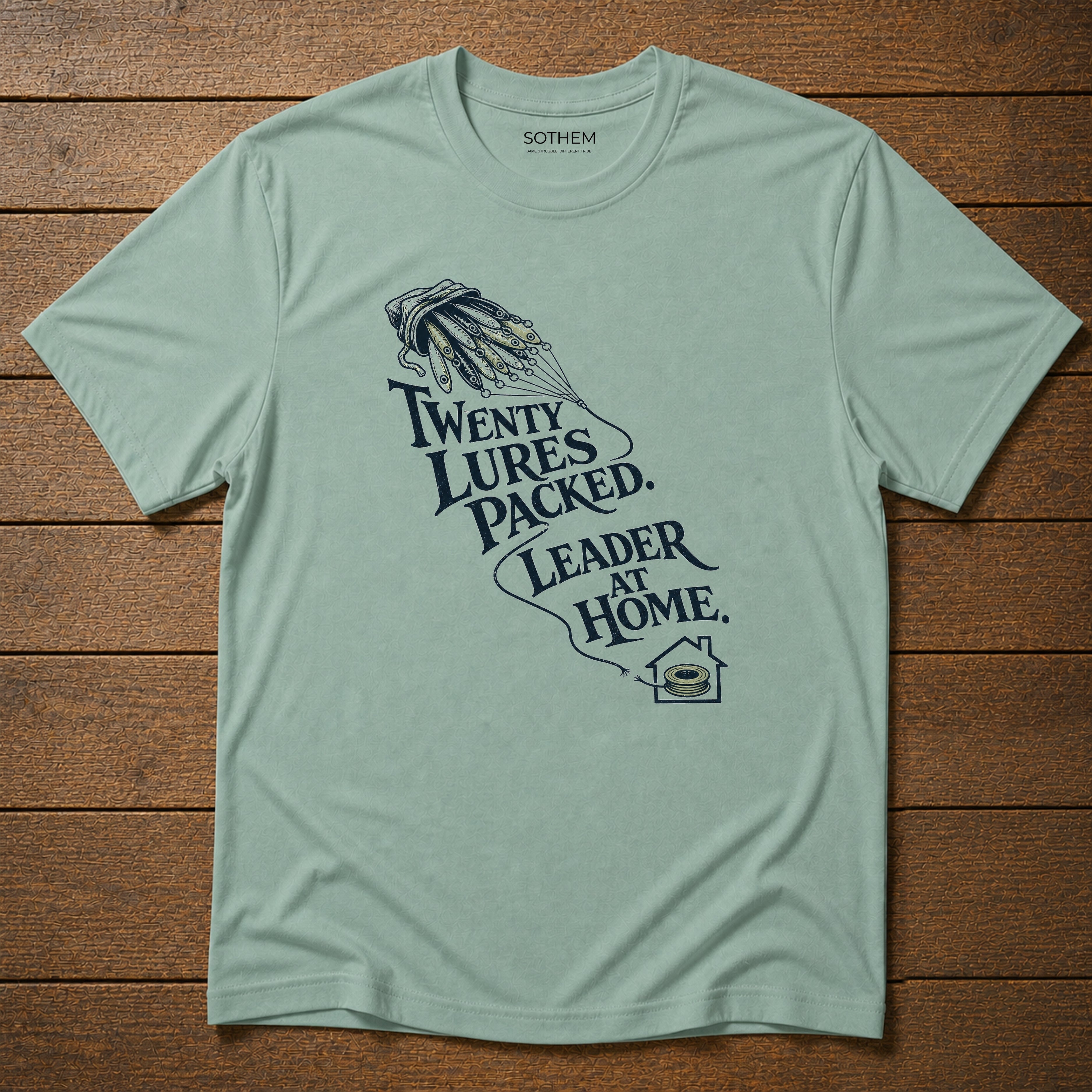 Leader at Home Fishing Tee