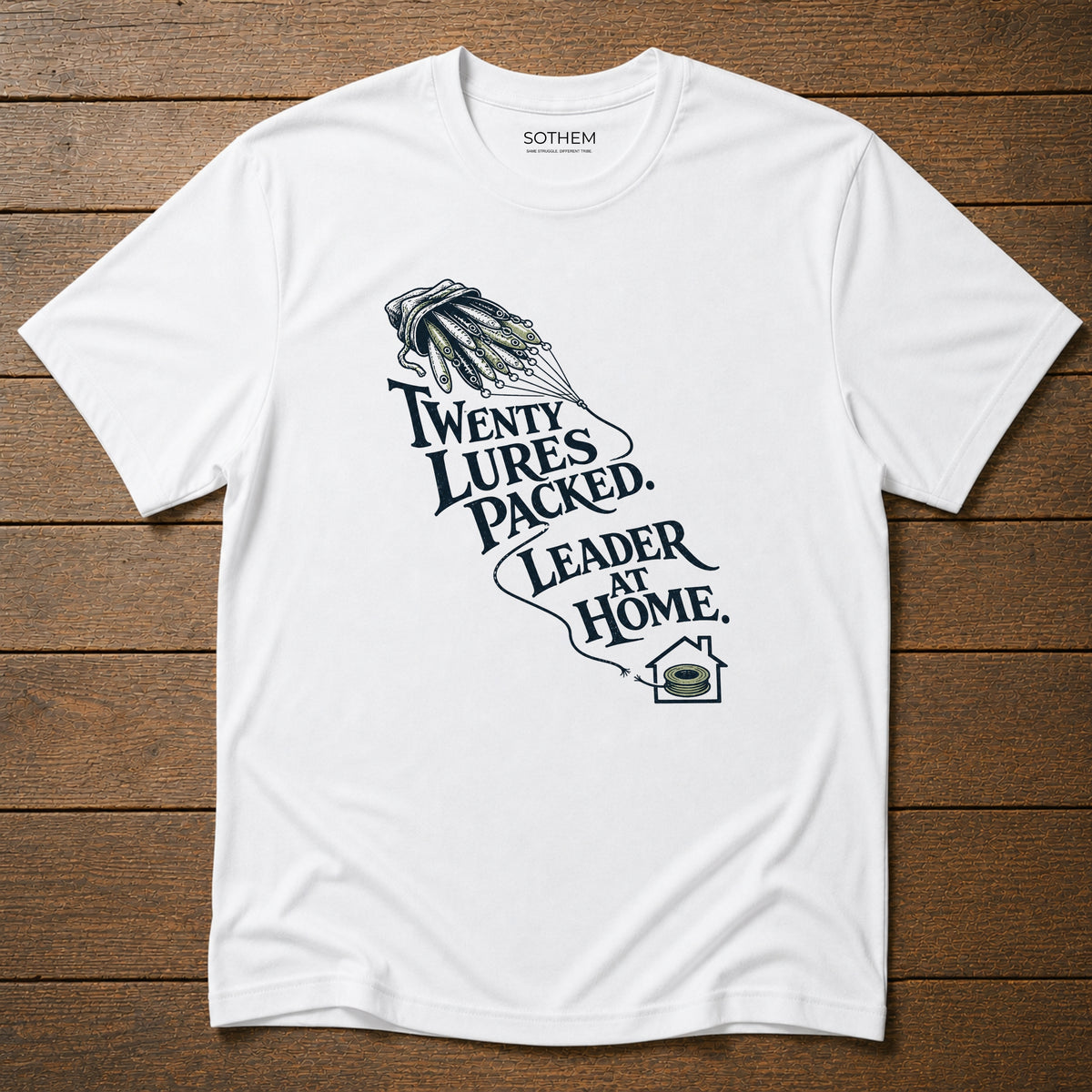 Leader at Home Fishing Tee