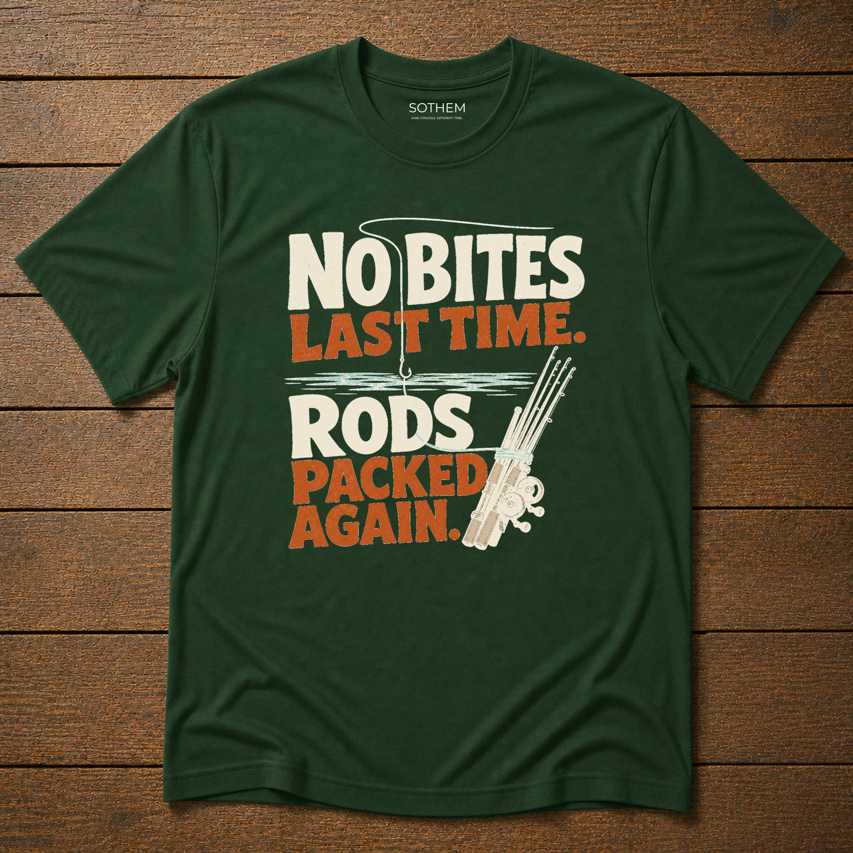 Rods Packed Again Fishing Tee