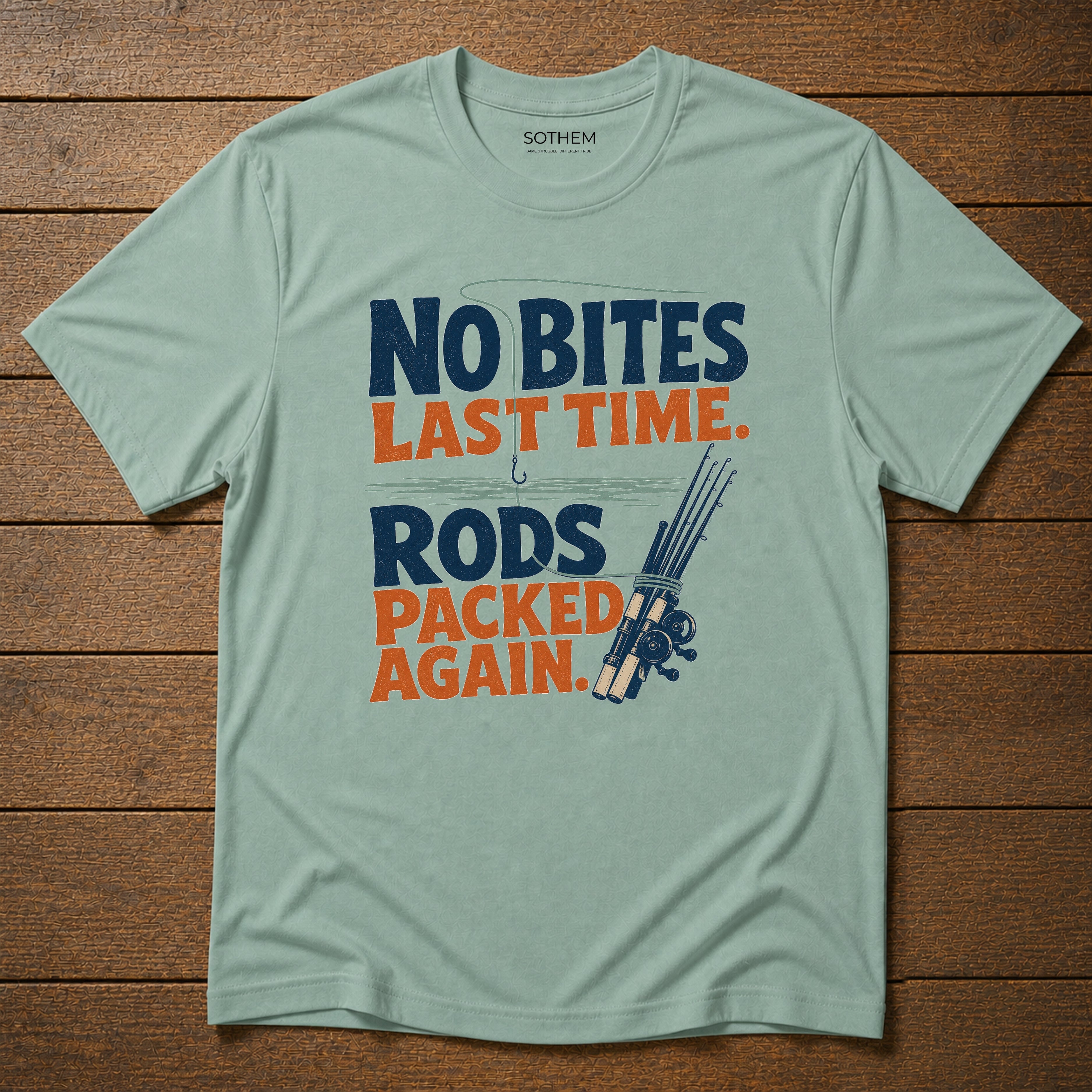 Rods Packed Again Fishing Tee