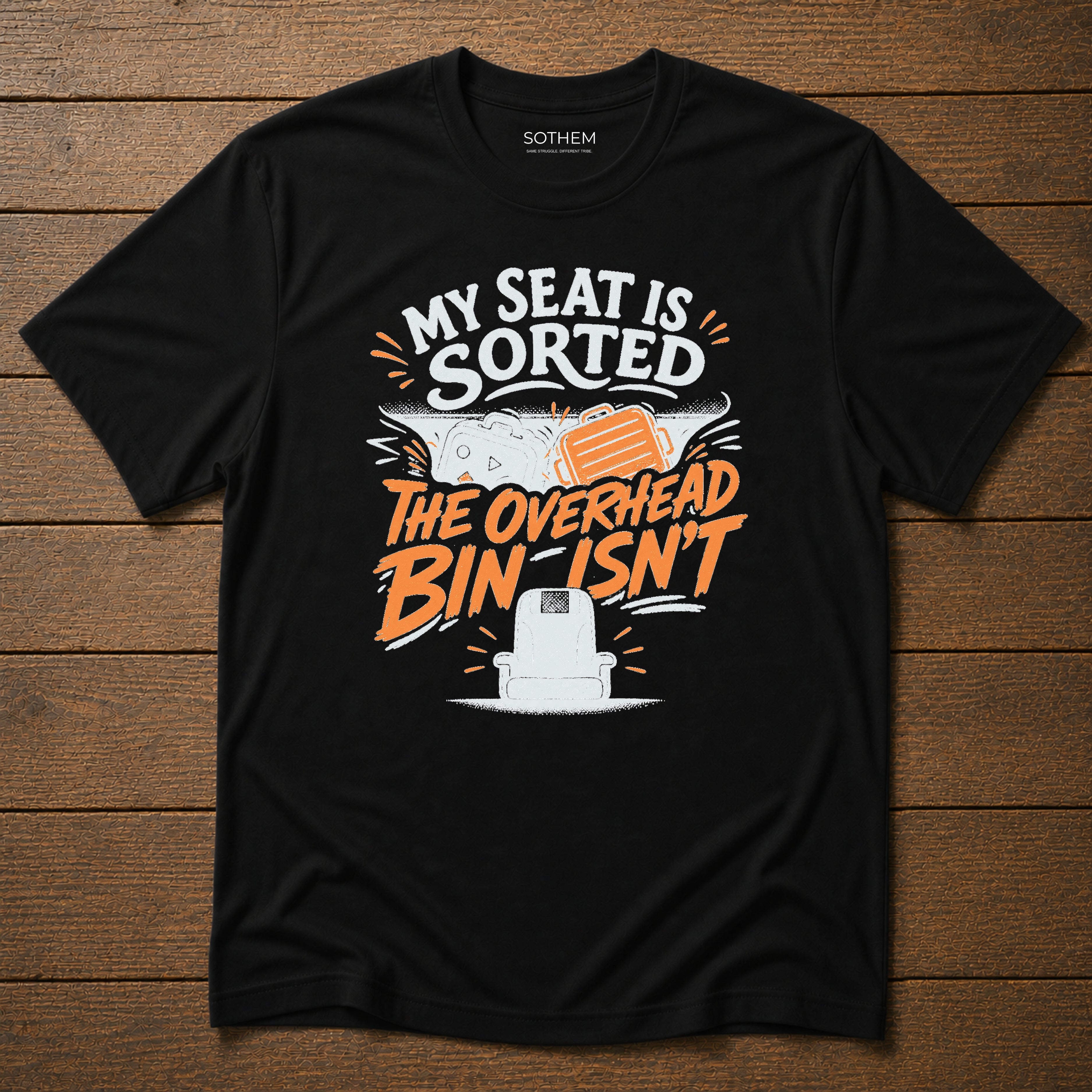 Overhead Bin Anxiety Airport Tee