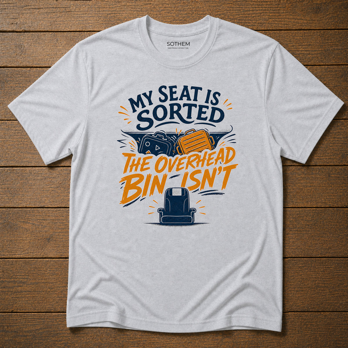 Overhead Bin Anxiety Airport Tee
