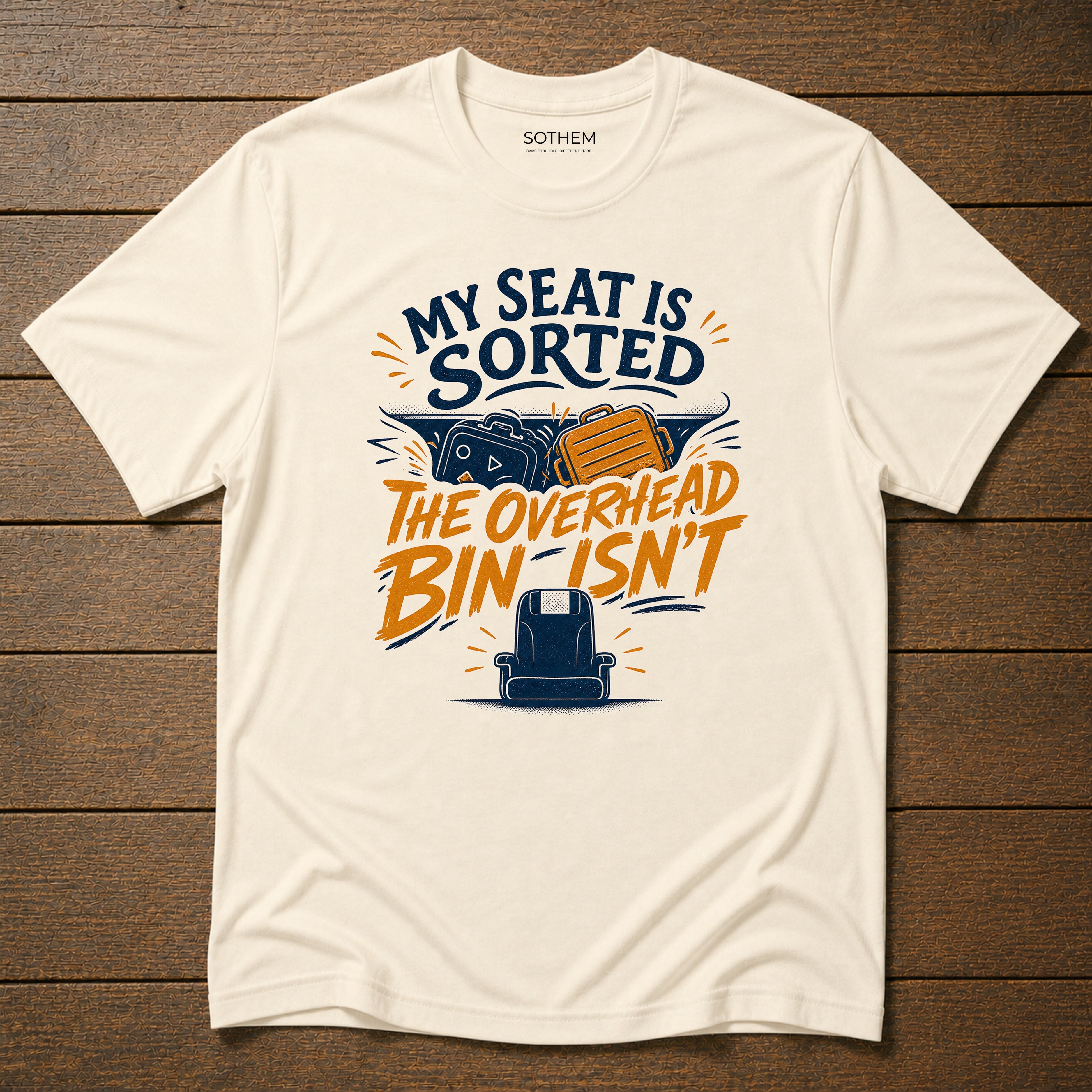 Overhead Bin Anxiety Airport Tee
