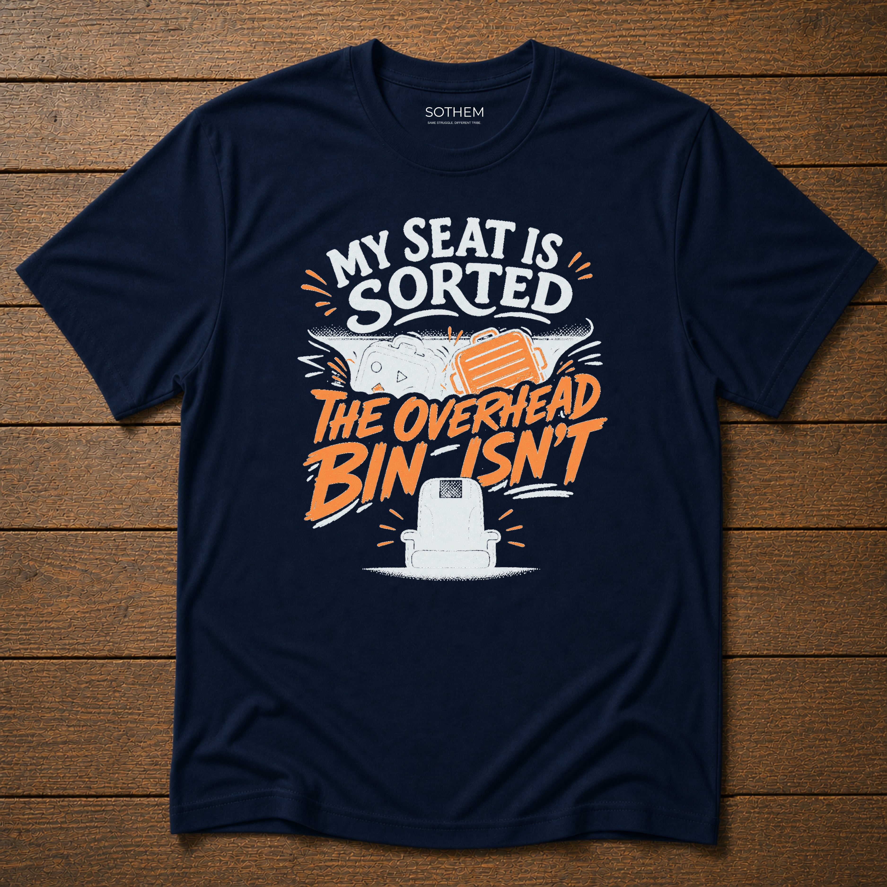 Overhead Bin Anxiety Airport Tee