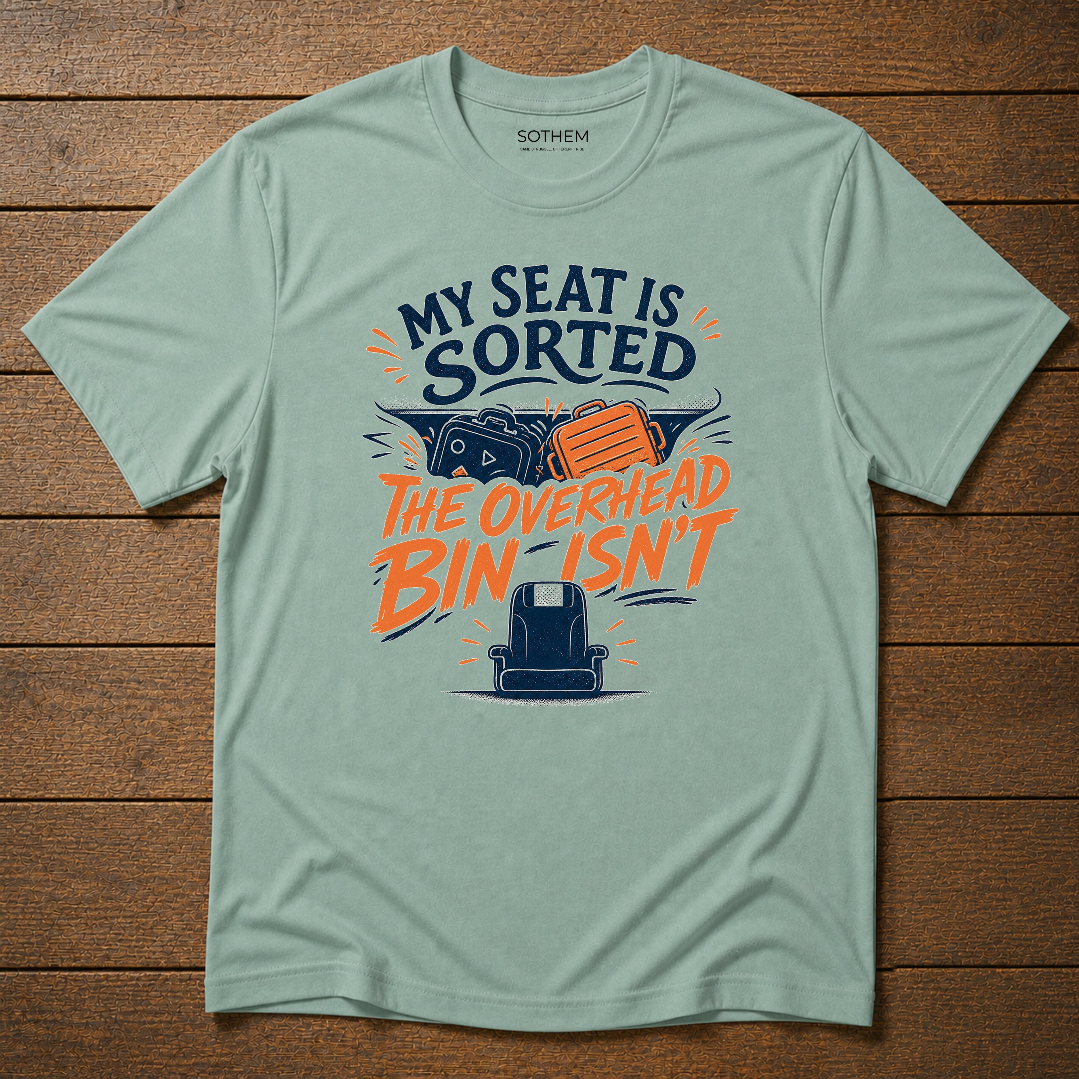 Overhead Bin Anxiety Airport Tee