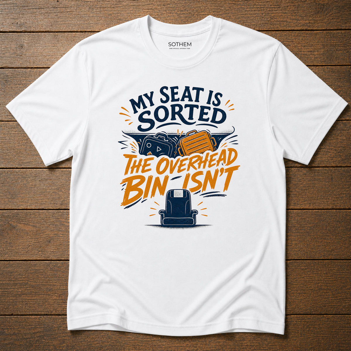 Overhead Bin Anxiety Airport Tee