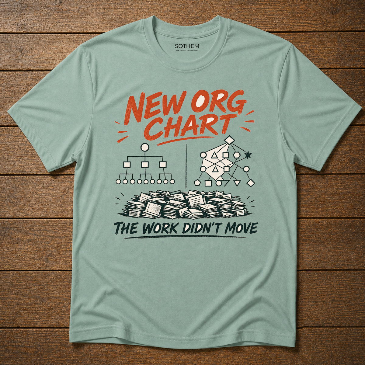 Org Chart Workplace Tee