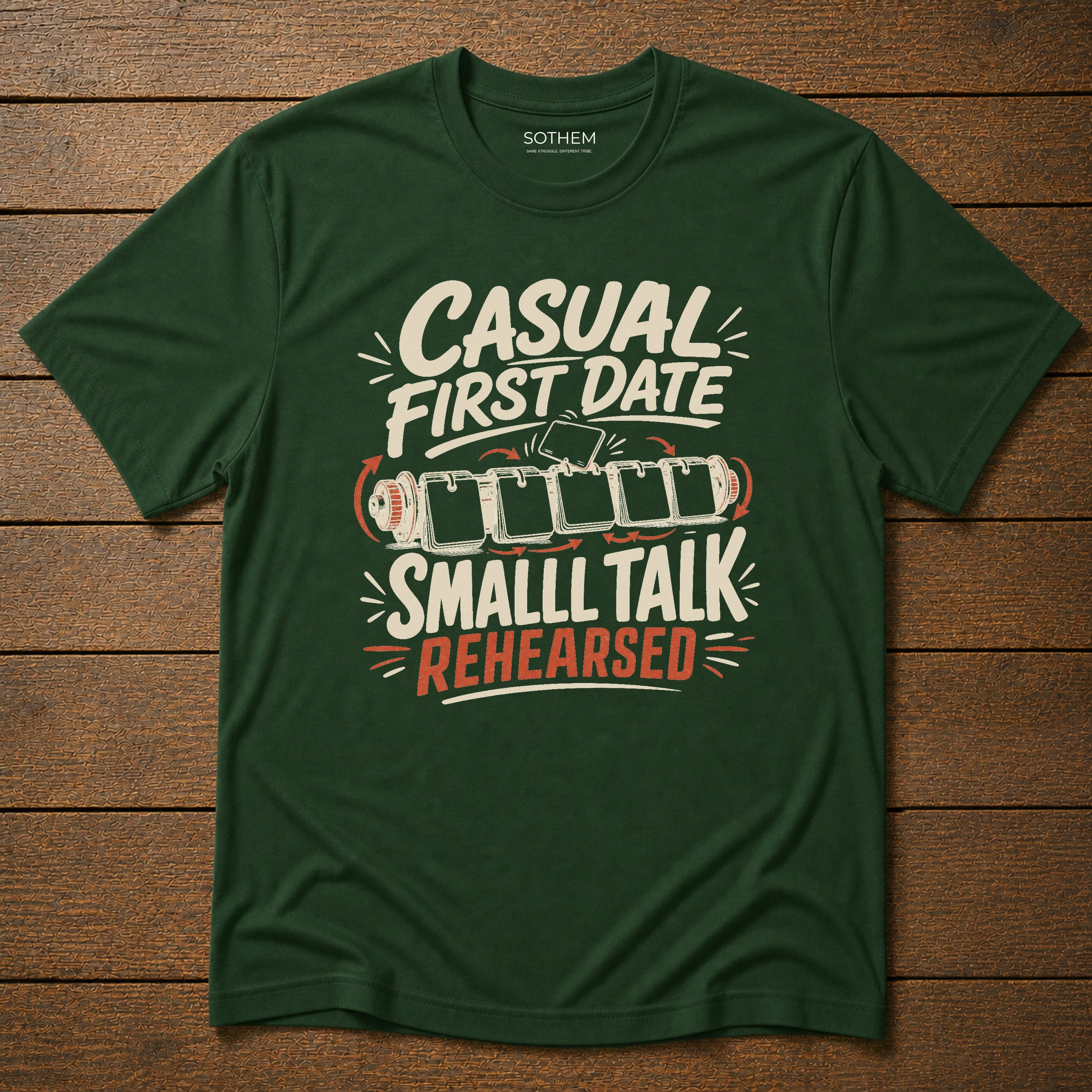 Casual First Date Small Talk Rehearsed Dating Tee