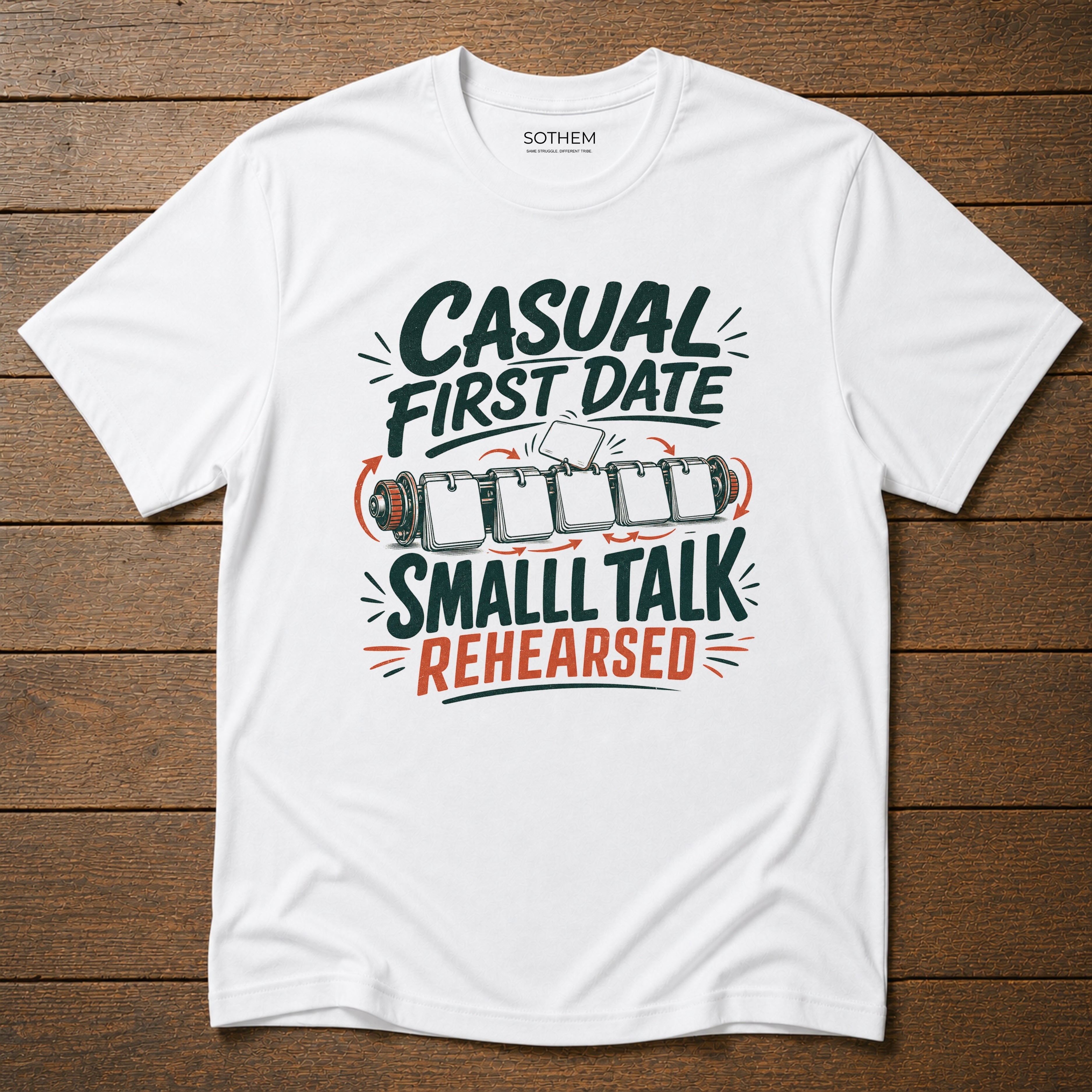Casual First Date Small Talk Rehearsed Dating Tee