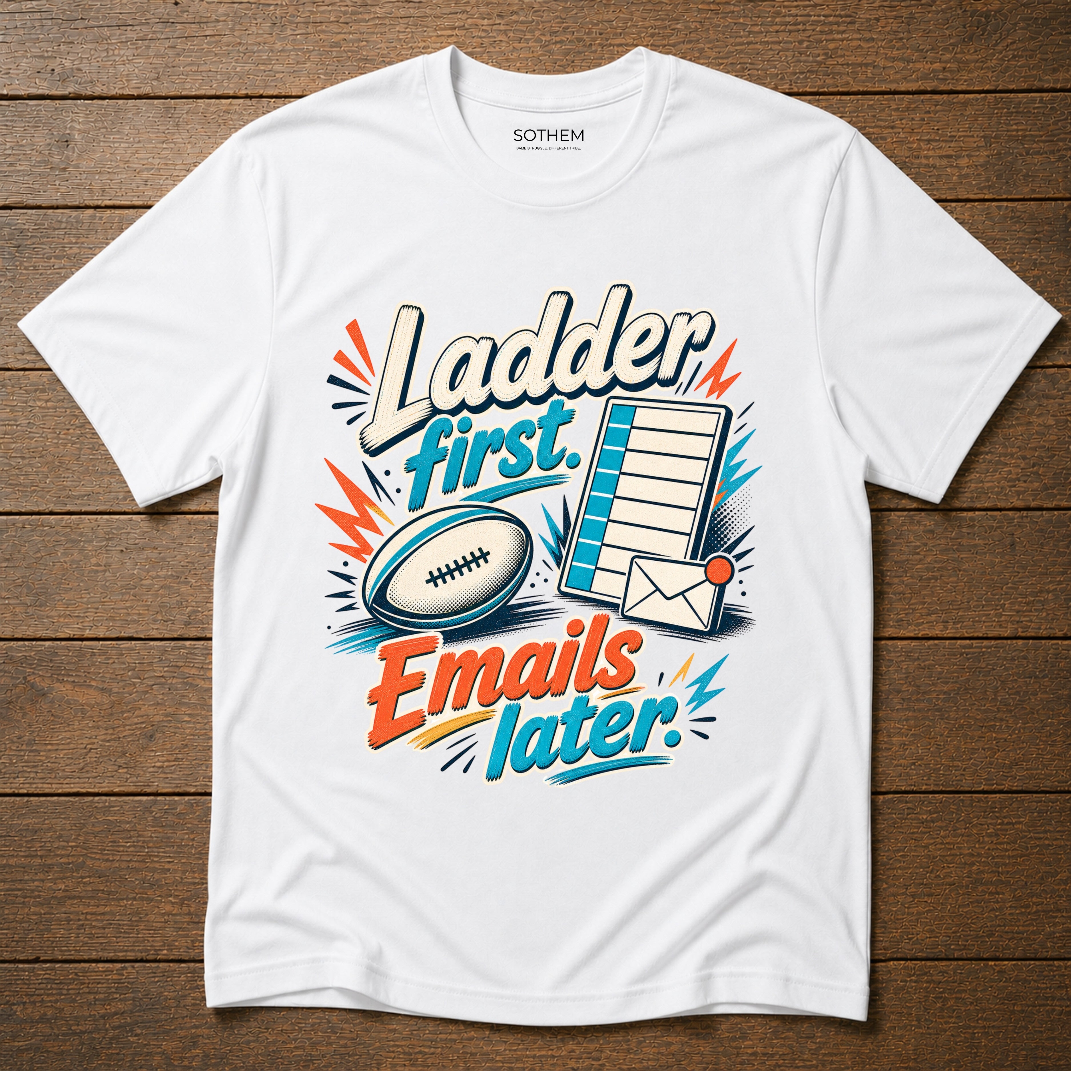 Emails Later Tee
